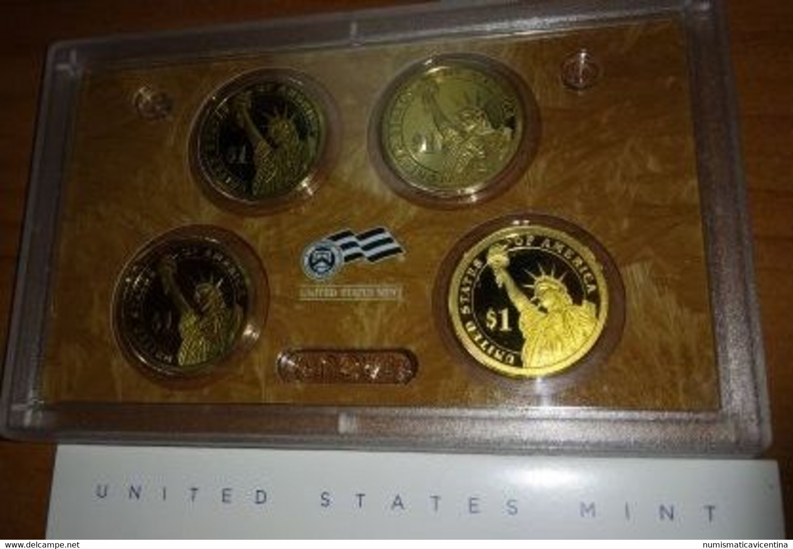 America Proof Set 2009 S San Francisco Cent Five Cents Dime Quarter +  Half + One Dollars USA Presidents America States - Proof Sets