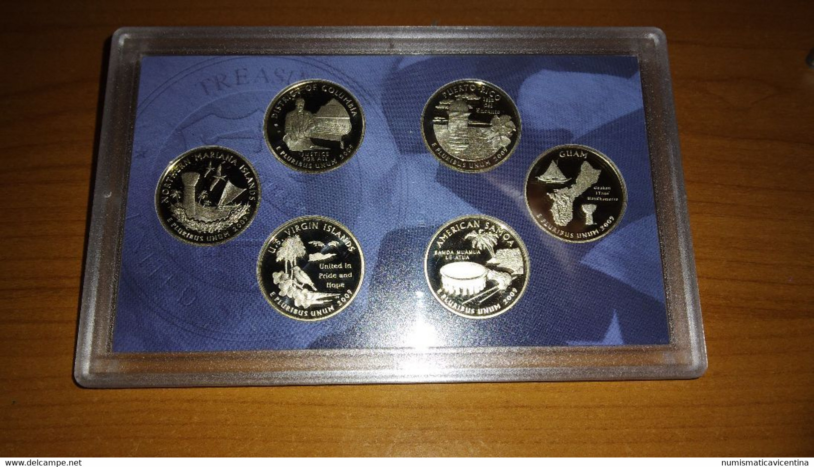 America Proof Set 2009 S San Francisco Cent Five Cents Dime Quarter +  Half + One Dollars USA Presidents America States - Proof Sets