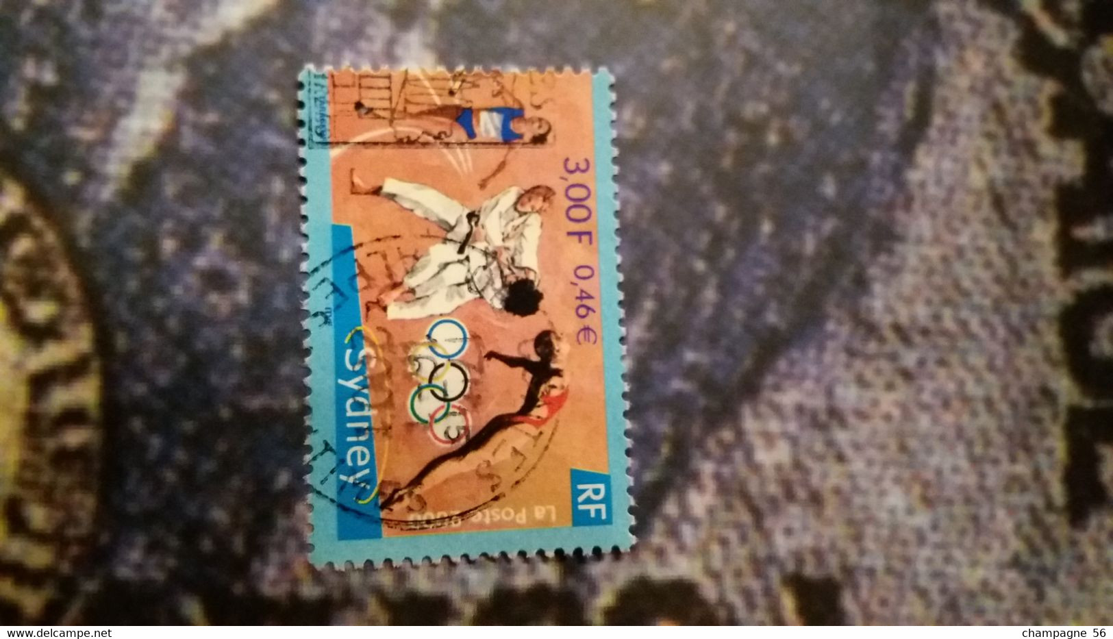 2000 N° 3341 OBLITERE  COULEUR BLANC DE SYDNEY LE S ET D  DEPLACER  16.1.2001 - Used Stamps