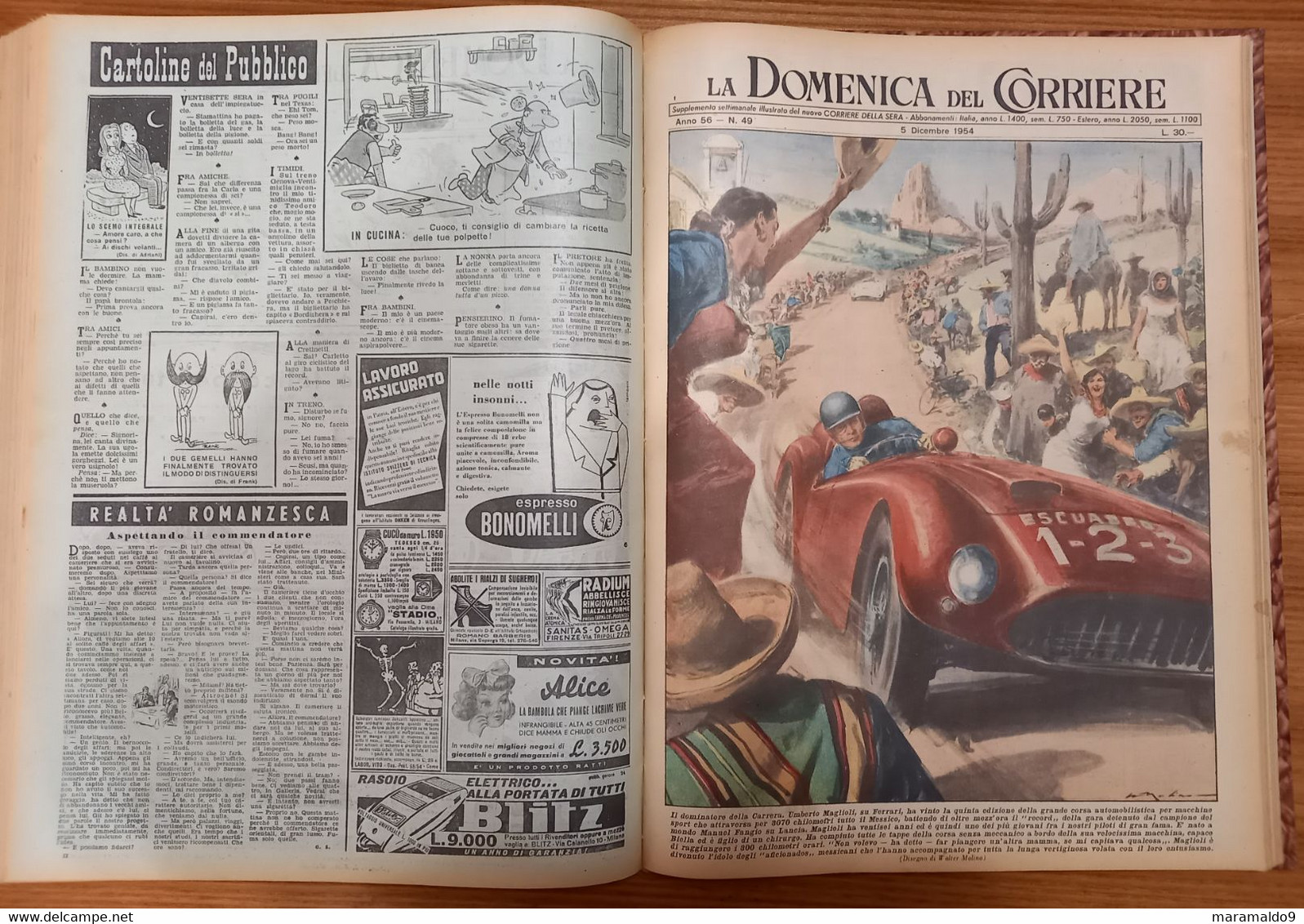 La Domenica Del Corriere Annate Varie: 1953-1954-1955-1957-1958-1959 - Lotti E Collezioni