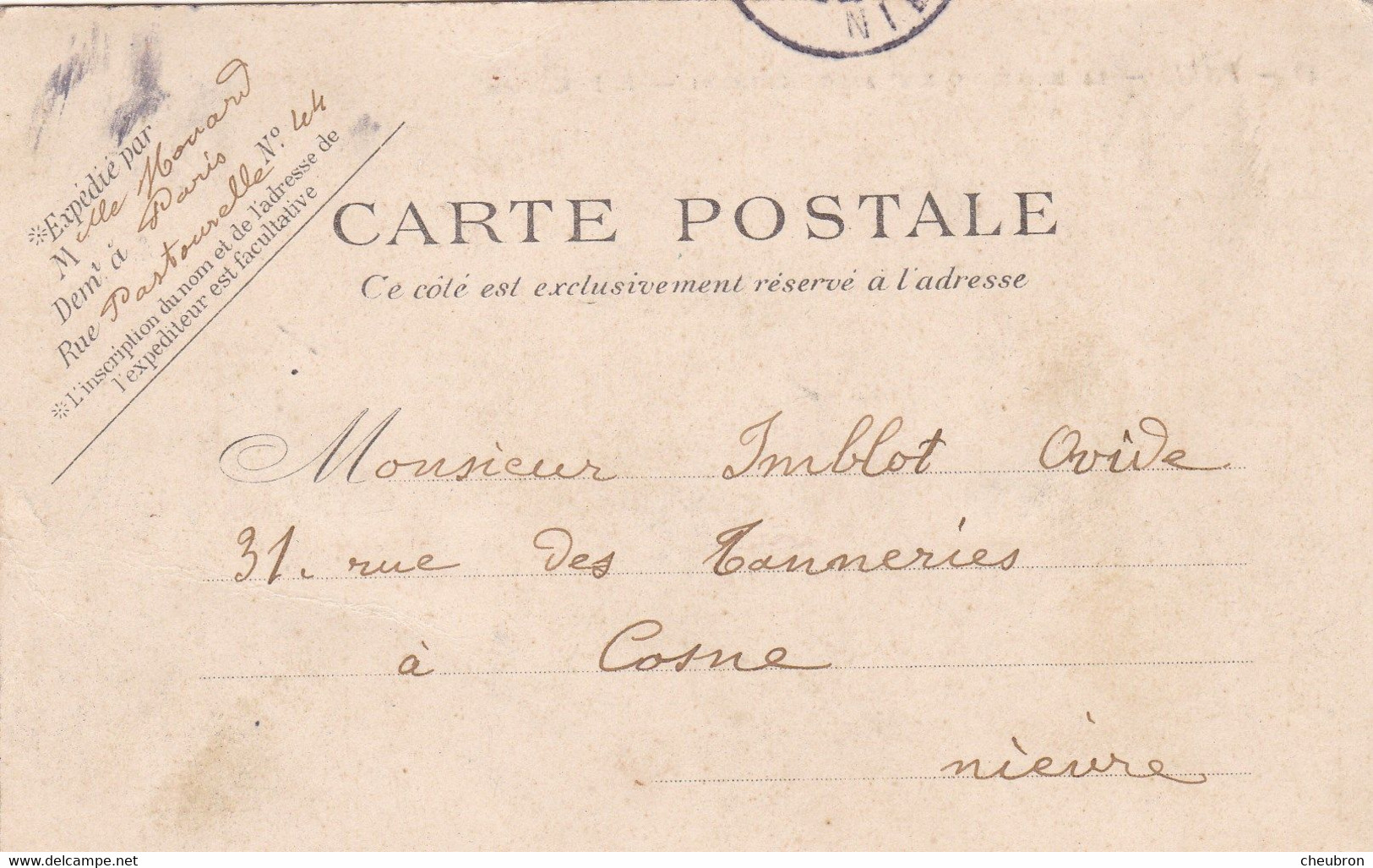 PARIS 19e.. CPA. MAIRIE DU XIX E ARRONDISSEMENT. ANNEE 1905 + TEXTE - Arrondissement: 19