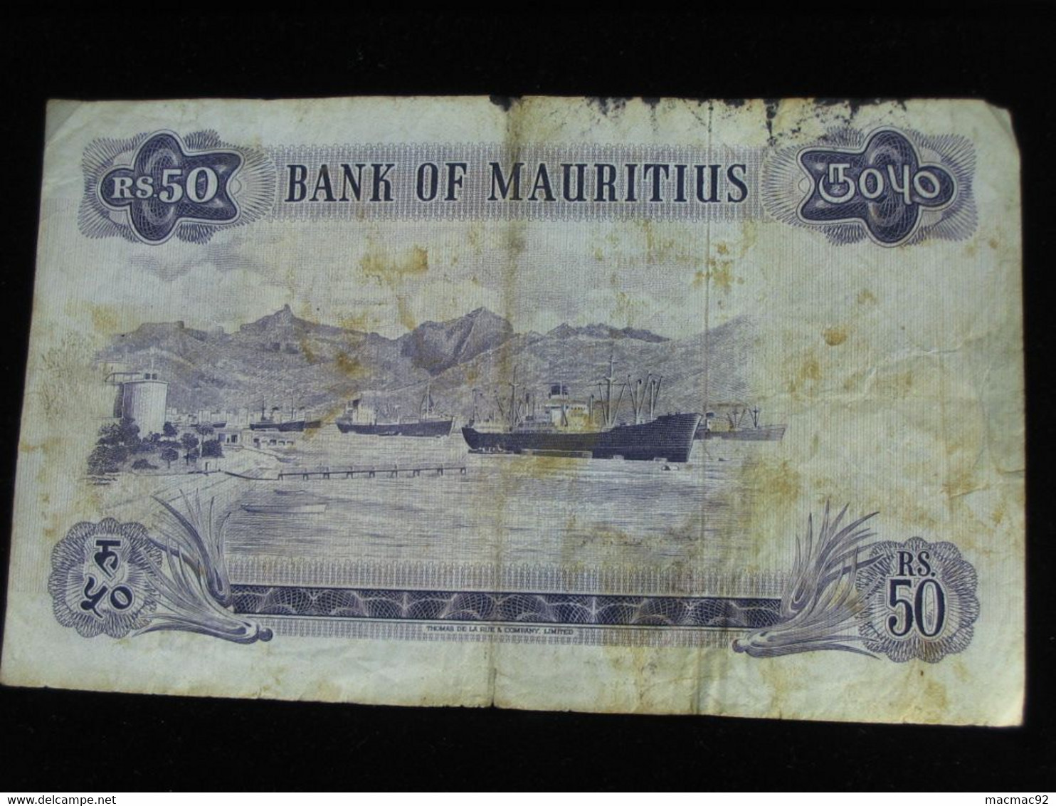 50 FIFTY Rupees 1967 - ILE MAURICE - Bank Of Mauritius  **** EN ACHAT IMMEDIAT ***** - Mauritius