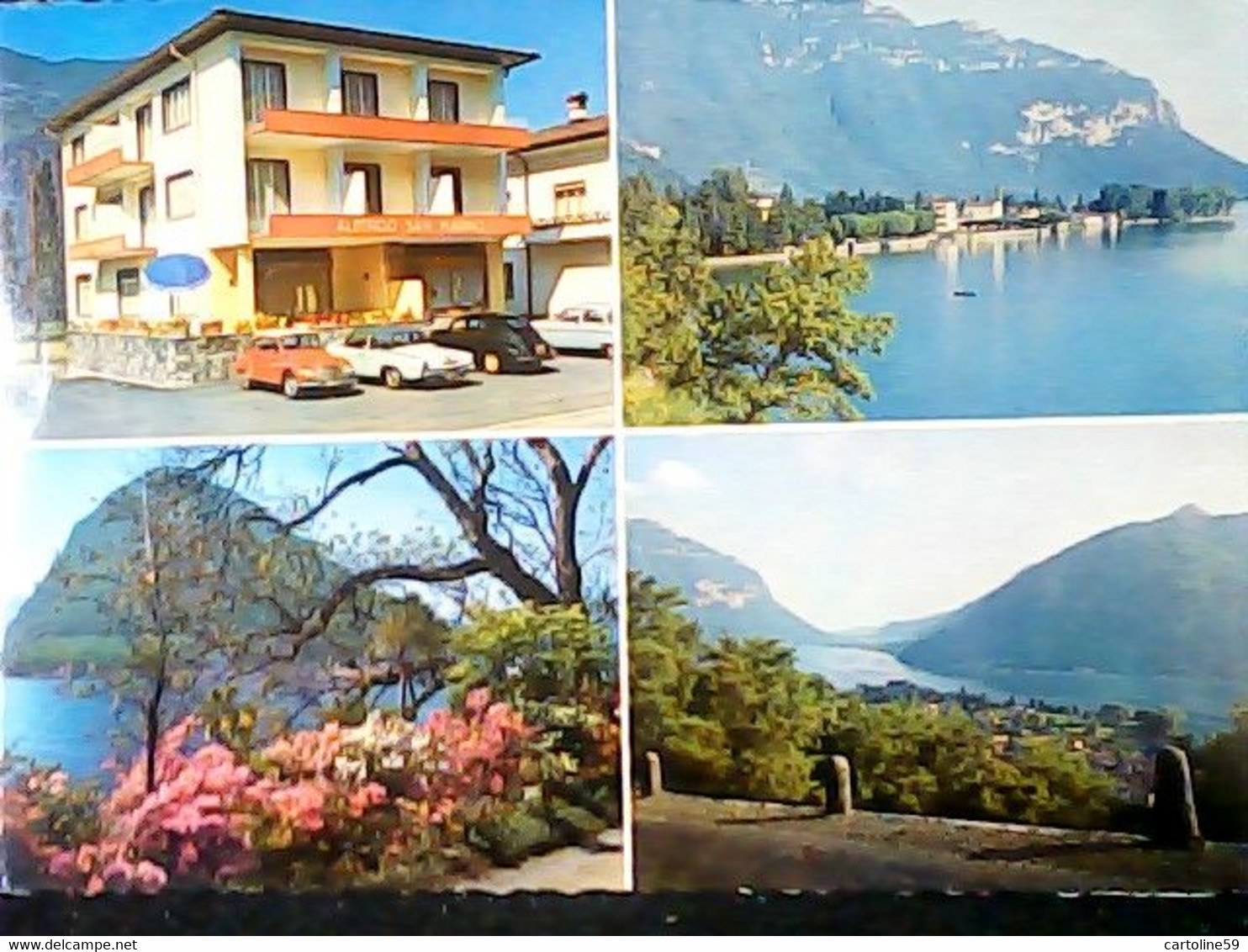 SWITZERLAND SVIZZERA VUES MAROGGIA MELANO HOTEL SAN MARINO  AUTO CAR VB1960 IX2690 - Maroggia