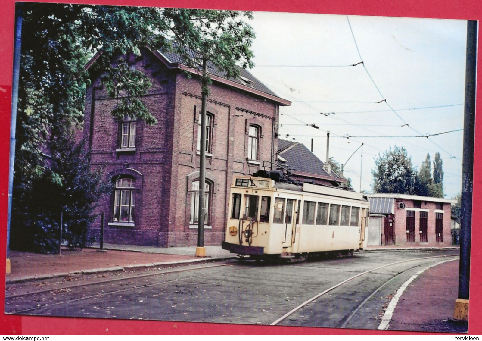 Foto Wolvertem =  TRAM  Gare  Vicinale.  Motrice EUGIES  Va  Partir Pour  Bruxelles - Other & Unclassified