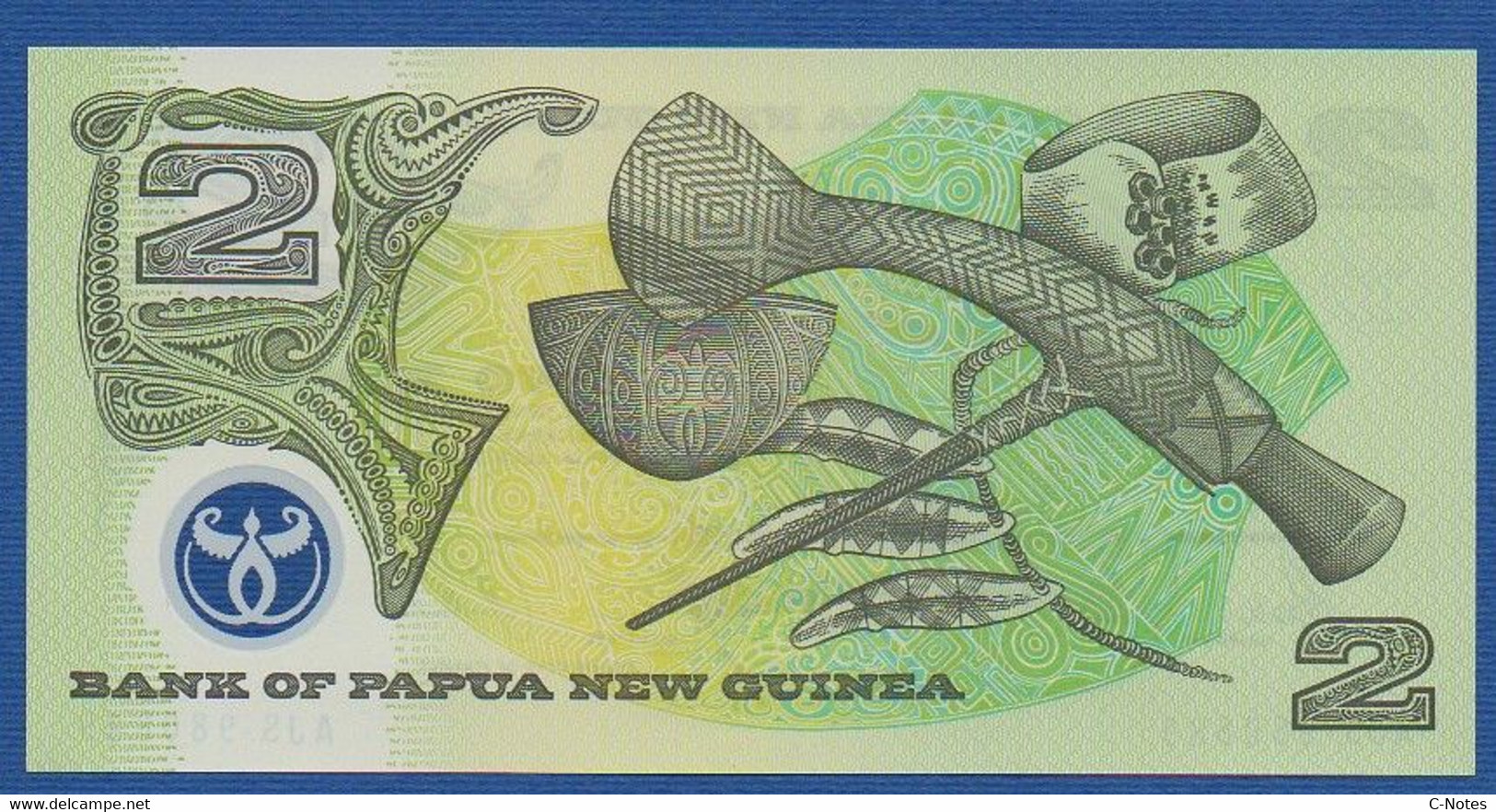 PAPUA NEW GUINEA - P.16b – 2 KINA ND (ca.1997) UNC  Serie AJS 980889 - Papoea-Nieuw-Guinea