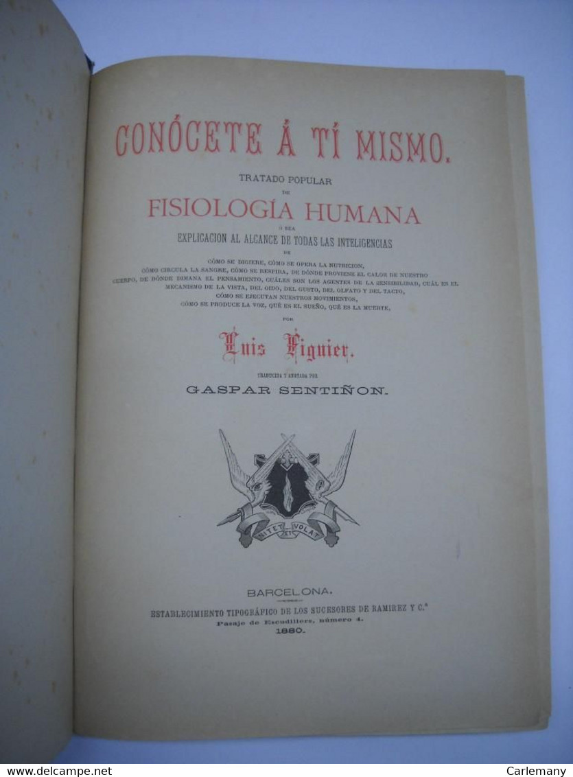 Dos Libros De FISIOLOGIA POPULAR HUMANA De 1881 DE LUIS FIGUIER. TOMO 1 Y TOMO 2 - Filosofía Y Religión