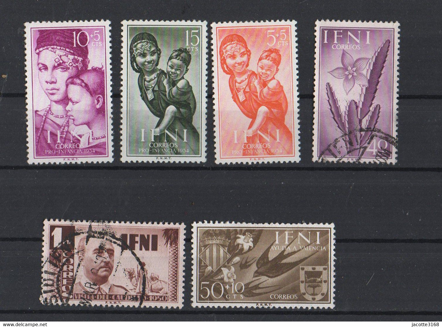 IFNI  1954  Lot De 6 Timbres - Ifni