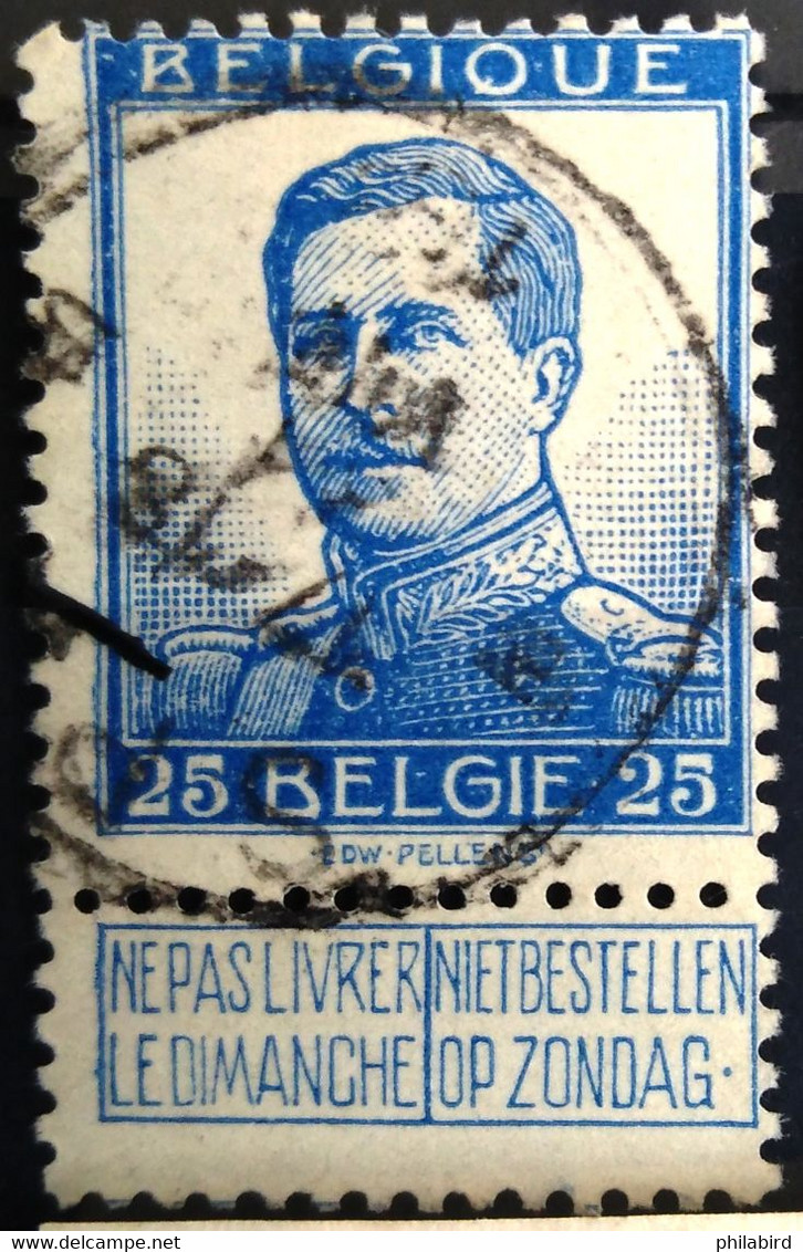 BELGIQUE                       N° 120                             OBLITERE - 1915-1920 Albert I