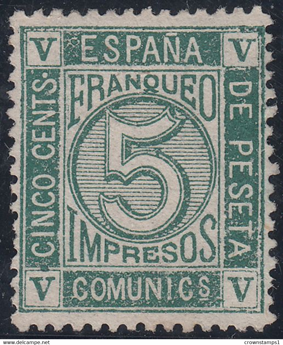 1872 SPAIN NUMERAL (ED.117) MNG VF - Andere & Zonder Classificatie