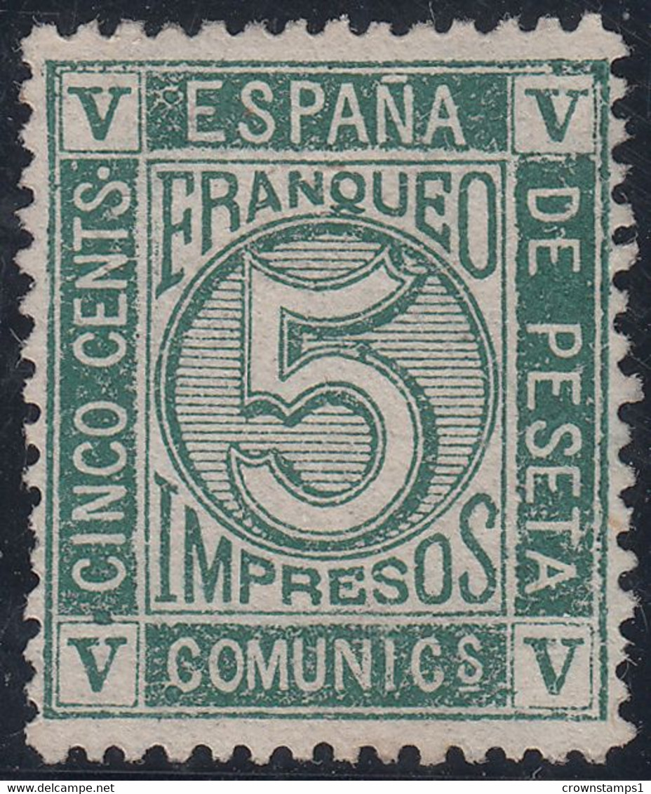 1872 SPAIN NUMERAL (ED.117) MNG VF - Sonstige & Ohne Zuordnung