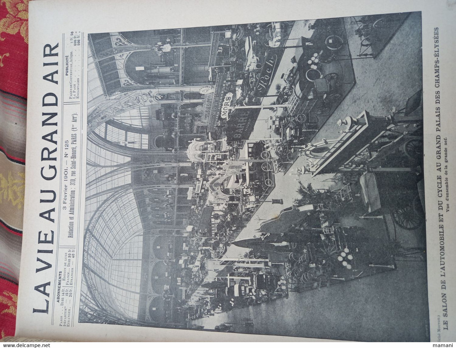 La vie au grand air -6/01/1901 n°121 au 6/10/1901 n°160-paris berlin -paris bordeaux-levegh-ballon dirigeable-