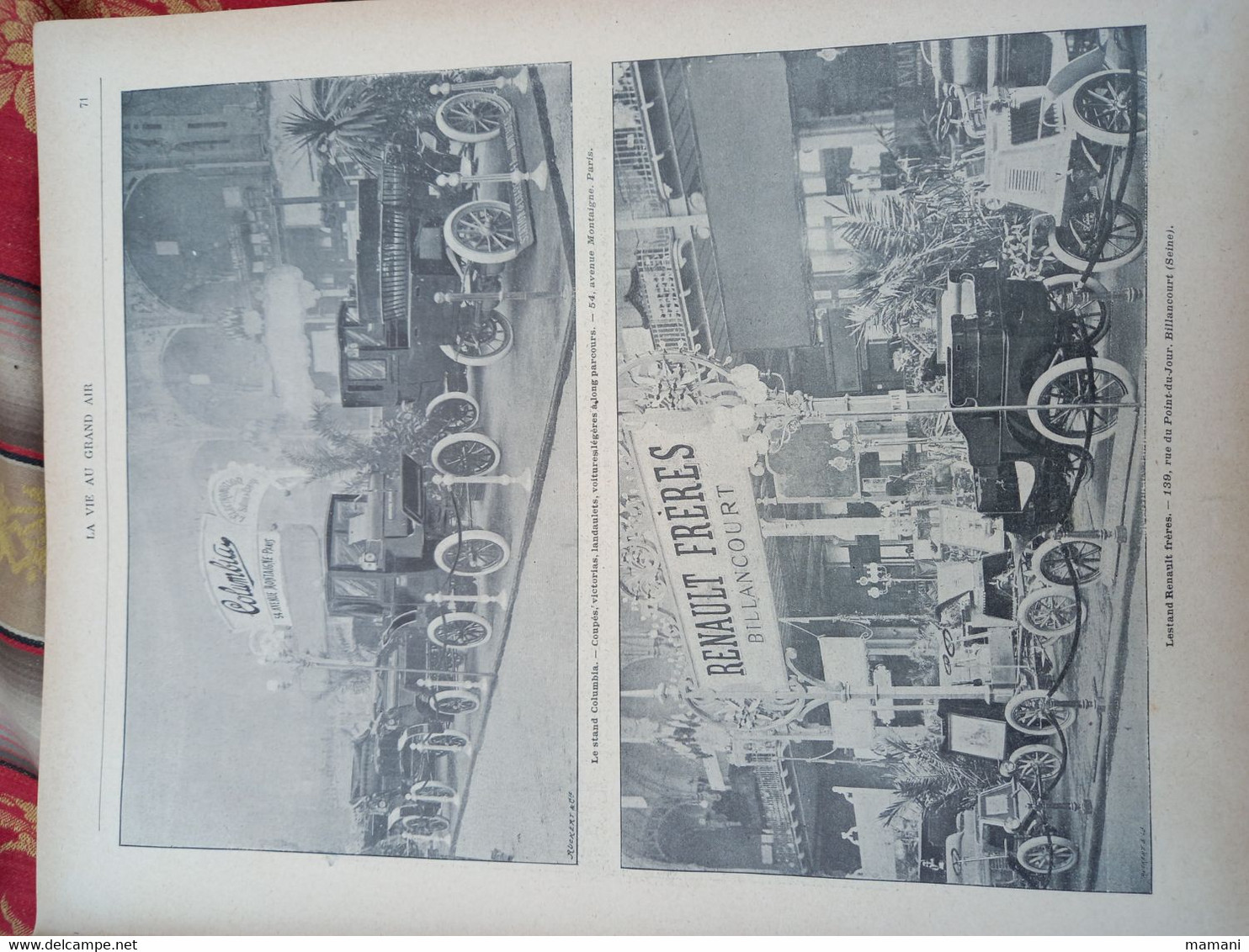 La vie au grand air -6/01/1901 n°121 au 6/10/1901 n°160-paris berlin -paris bordeaux-levegh-ballon dirigeable-