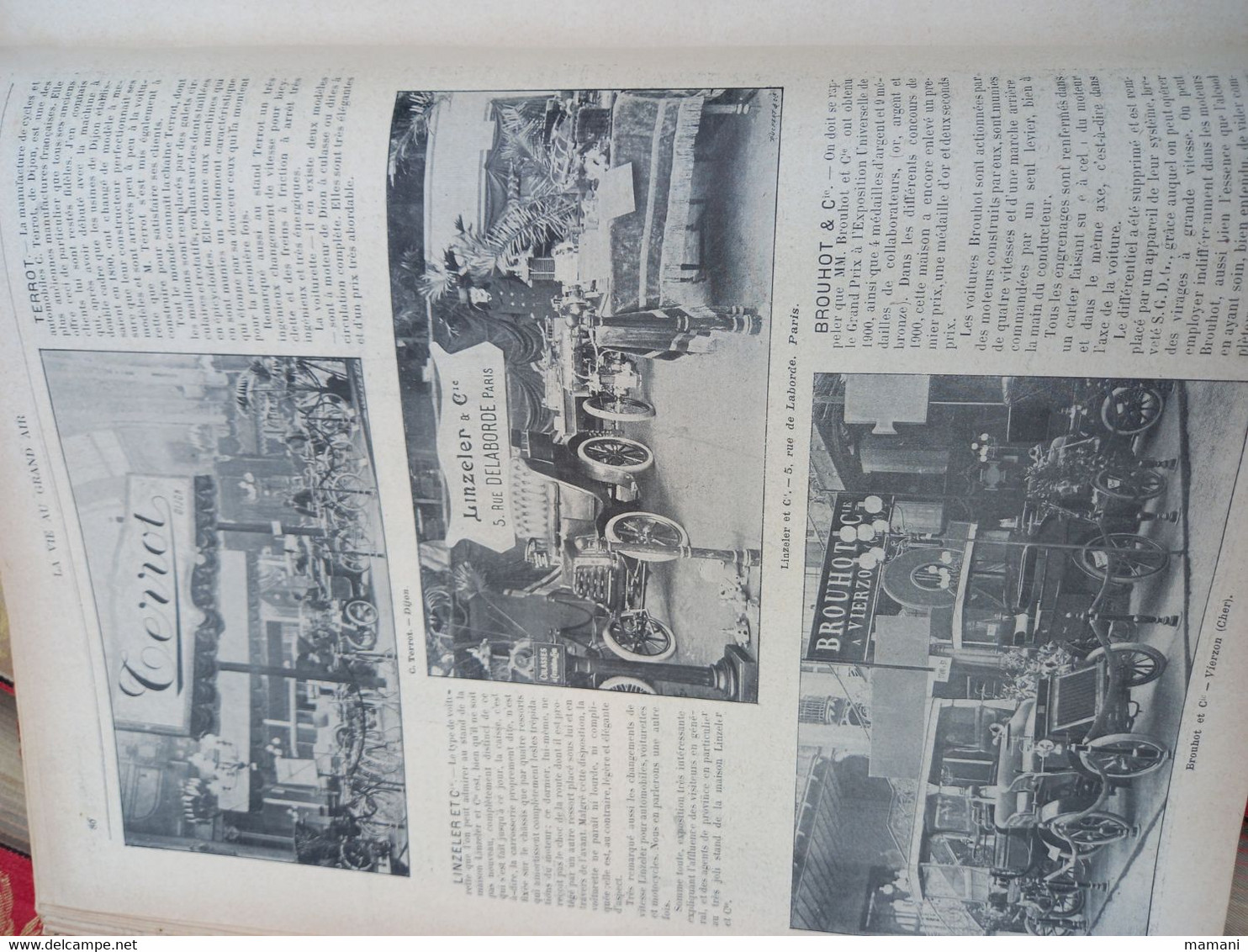 La vie au grand air -6/01/1901 n°121 au 6/10/1901 n°160-paris berlin -paris bordeaux-levegh-ballon dirigeable-