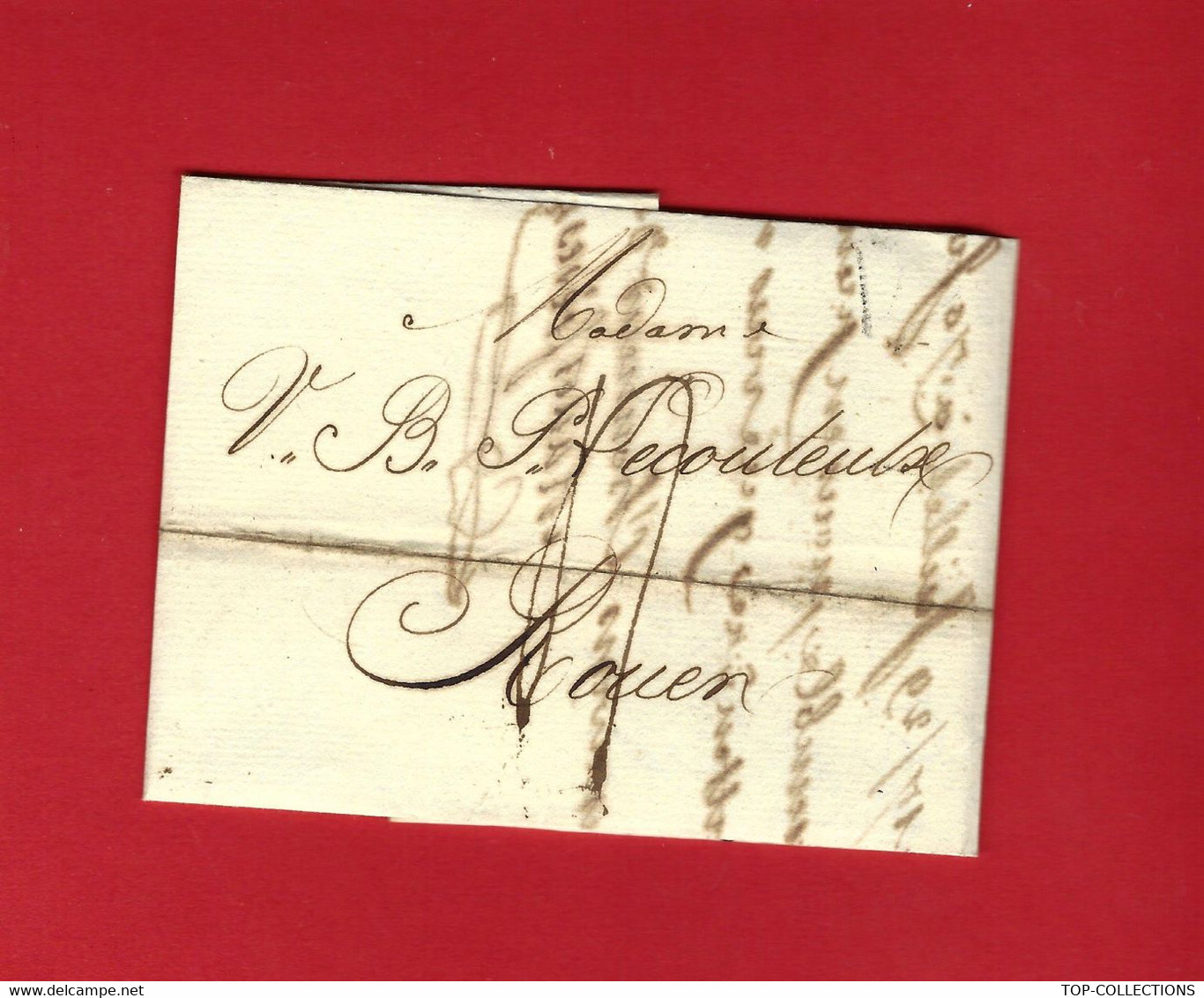 1820 LETTRE BANQUE FINANCE NEGOCE Par Mallet Frères Banque Paris Pour Veuve Lecouteulx à Rouen V.SCANS+HISTORIQUE - Andere & Zonder Classificatie