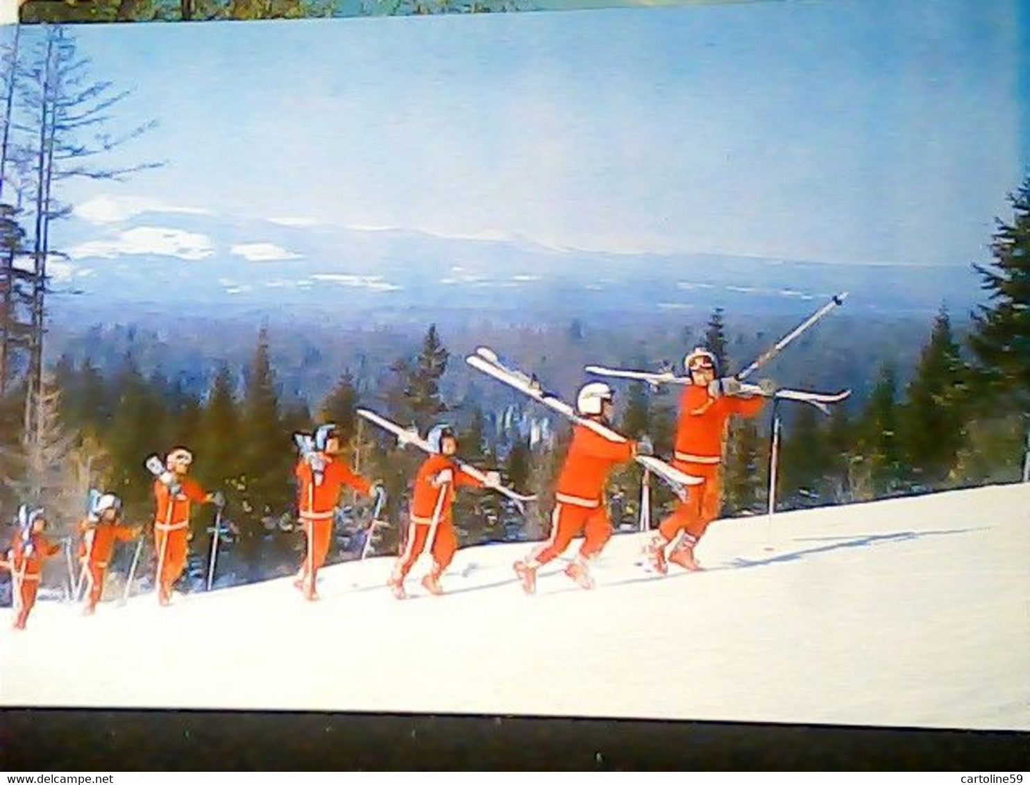 KOREA NORD PYONGYANG - LE MONT BAIKTOU-SAN SCI SKI  SCIATORI  N1995 IX2695 - Corée Du Nord