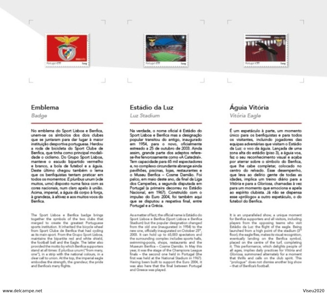 Portugal 2014 My Benfica 2014 - LIVRO TEMATICO CTT - Book Of The Year