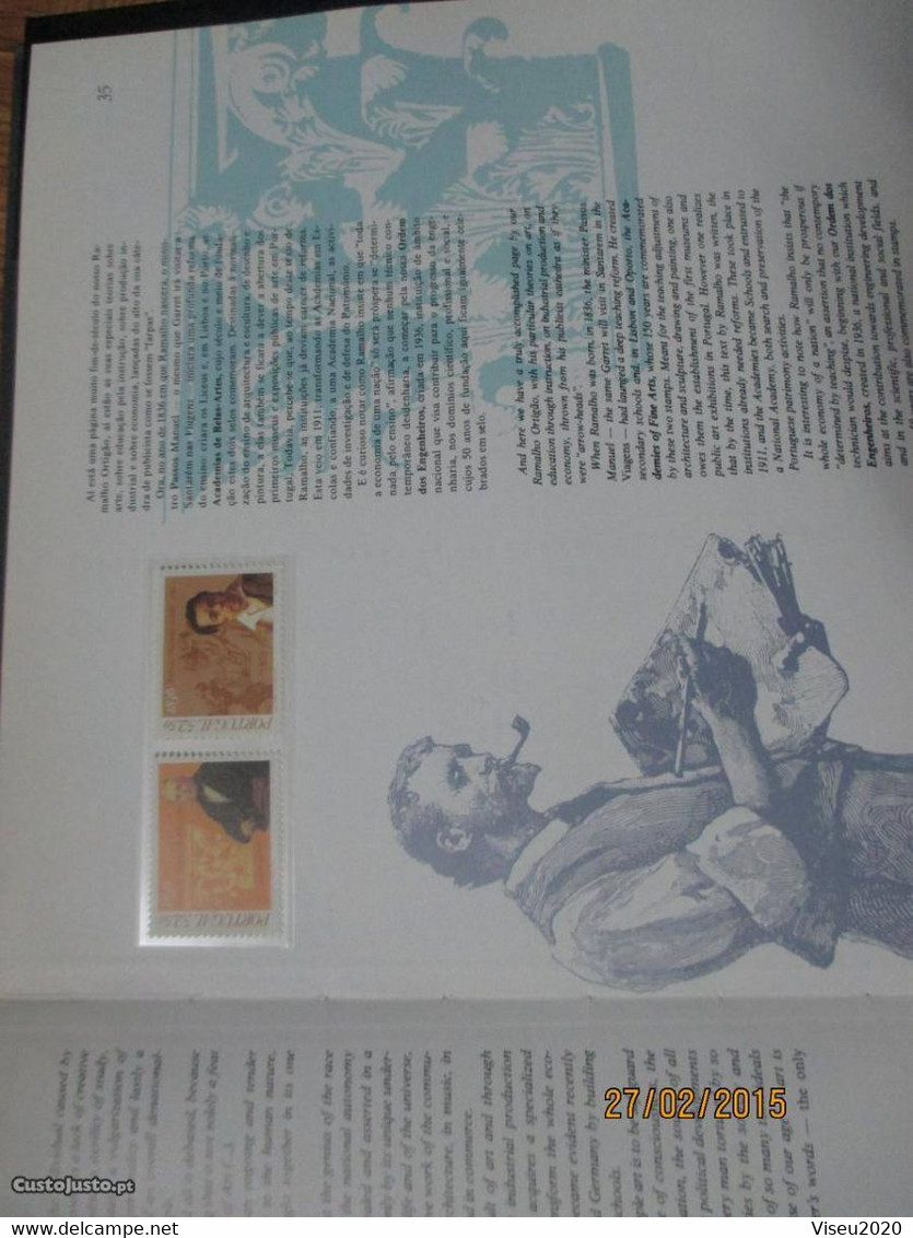 Portugal 1986, Portugal Em Selos - Stamps Of Portugal LIVRO TEMATICO CTT - Buch Des Jahres