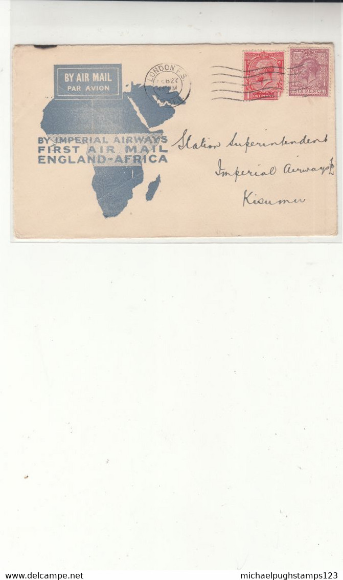 G.B. / Airmail / Imperial Airways First Flights / Kenya - Zonder Classificatie