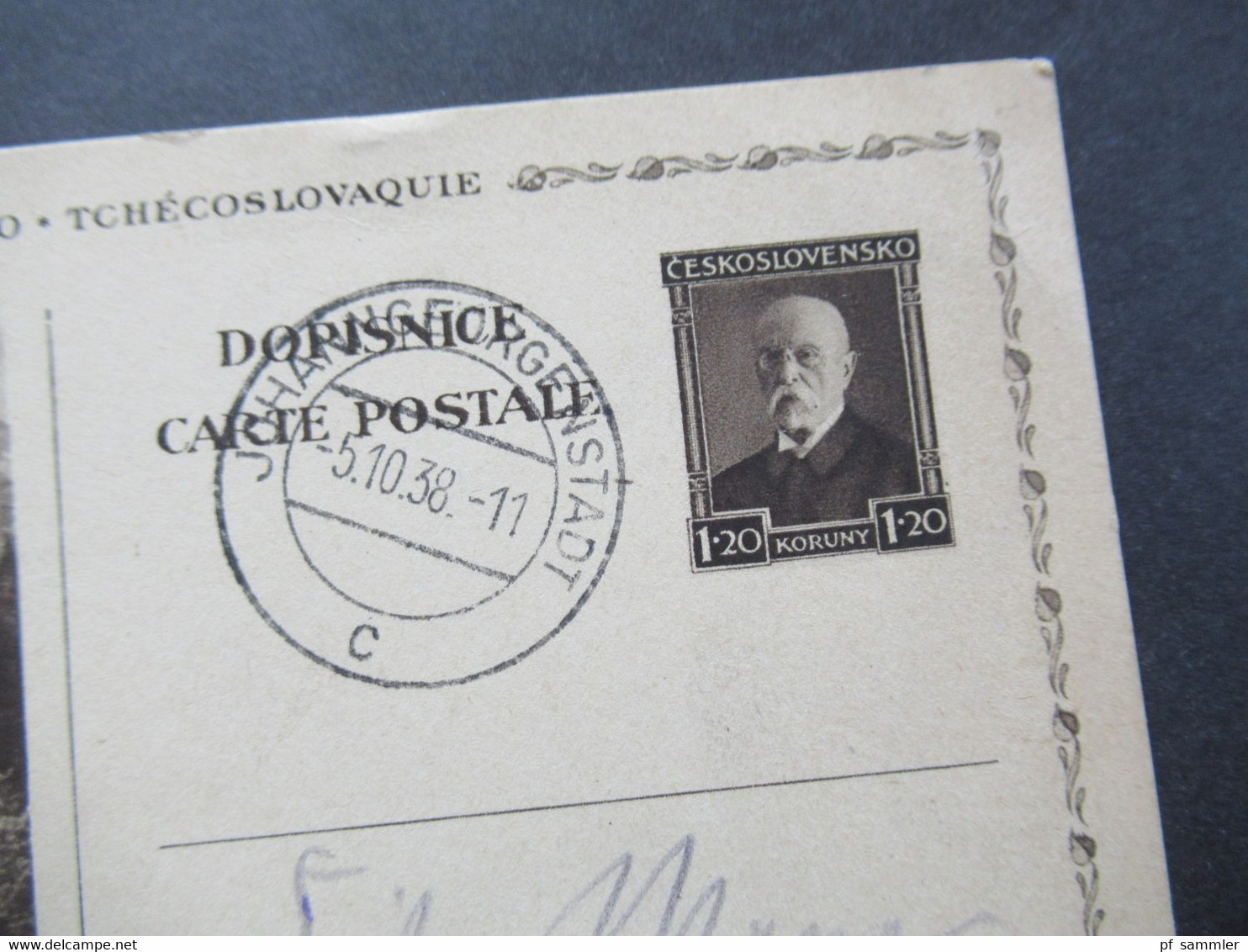 CSSR 1934 / 38 Bildganzsachen 2 Verschiedene Bilder Tatry Stempel Bozi Dar / Gottesgrab Und Johanngeorgenstadt - Briefe U. Dokumente