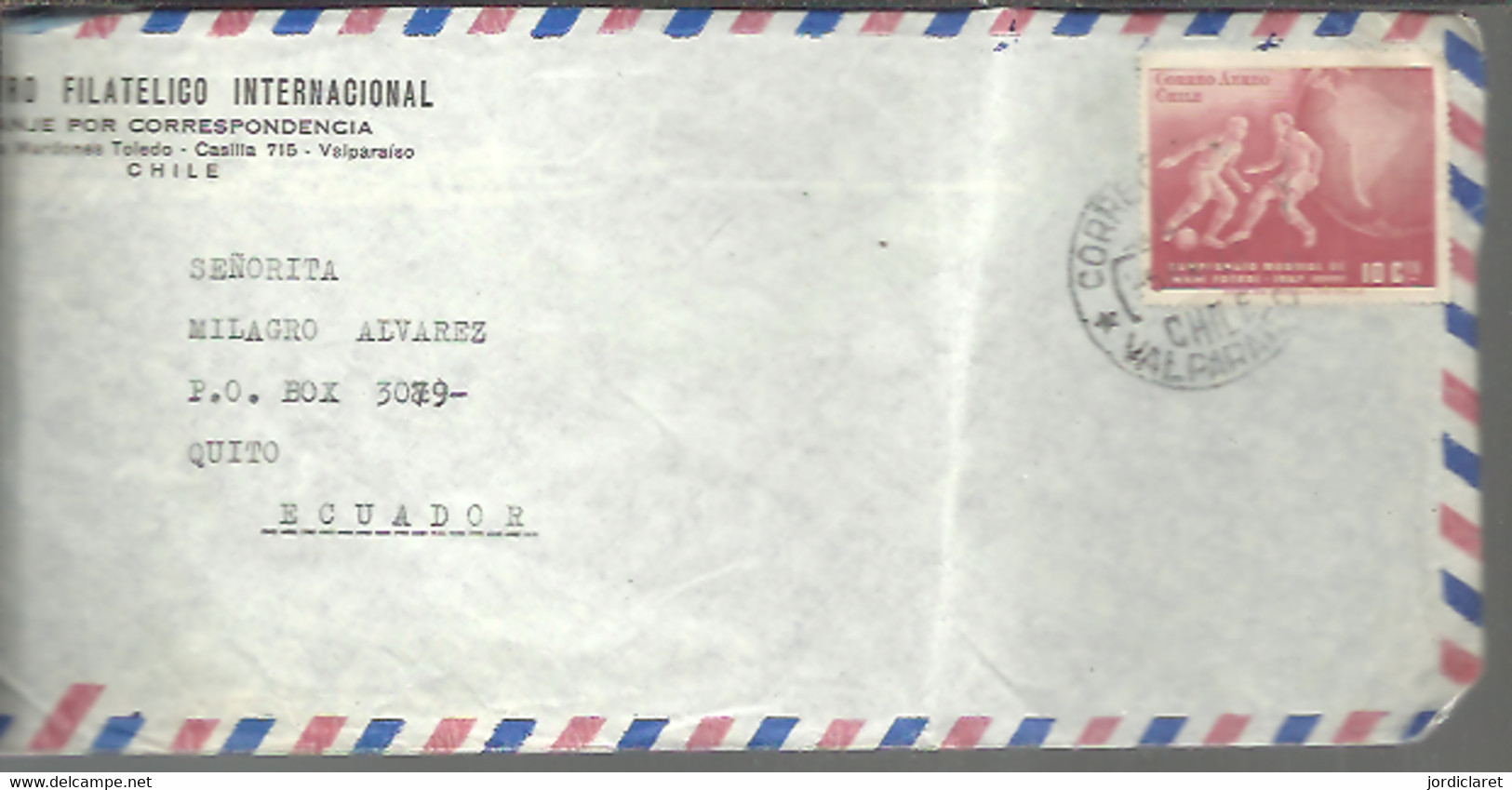 LETTER CHILE - 1962 – Chile