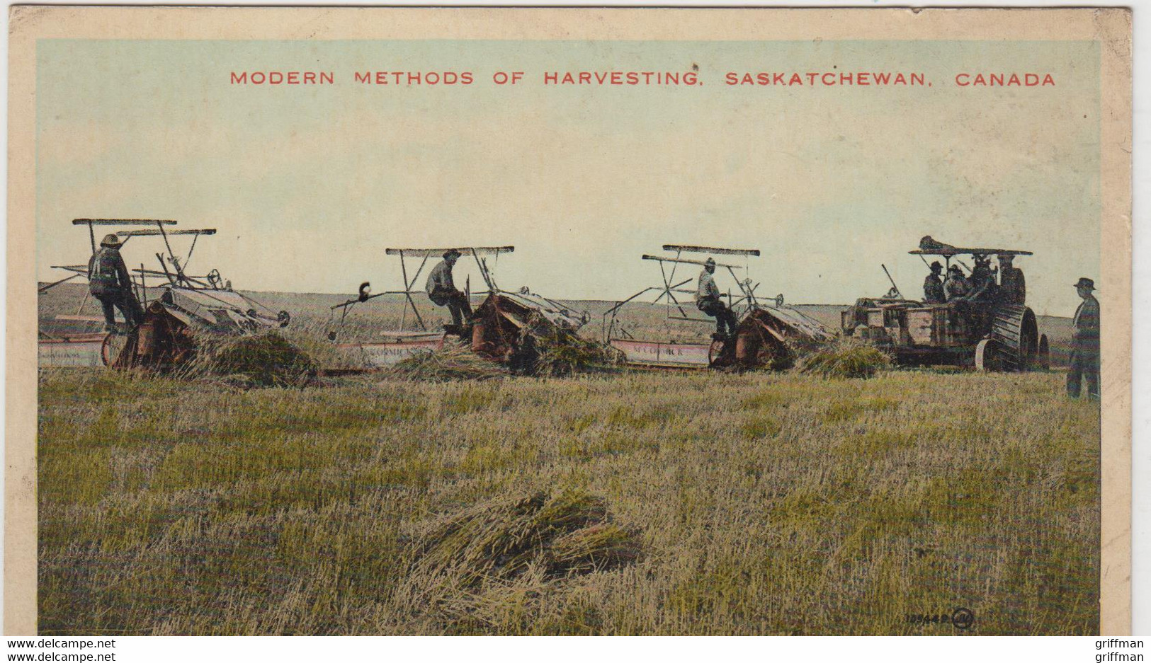 MODERN METHODS OF HARVESTING SASKATCHEWAN LES METHODES MODERNES DE LA RECOLTE DE BLE AU CANADA TBE - Traktoren