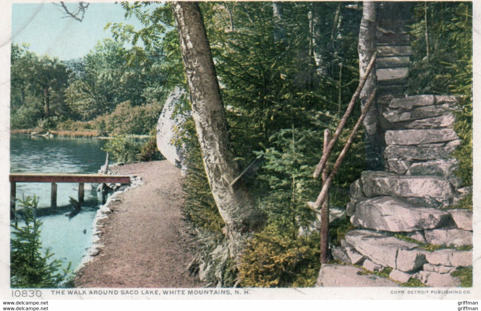 THE WALK AROUND SACO LAKE  WHITE MOUNTAINS NH 1910 - White Mountains