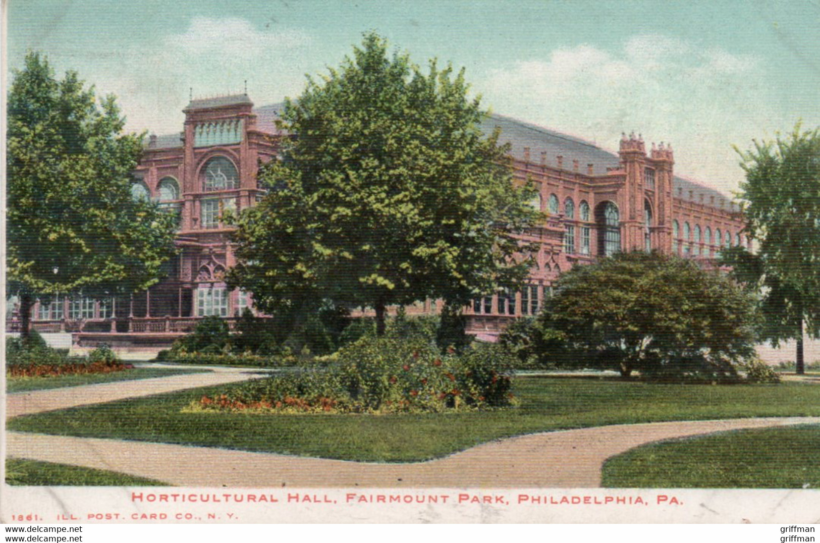 HORTICULTURAL HALL FAIRMOUNT PARK PHILADELPHIA PA PRECURSEUR 1902 - Philadelphia