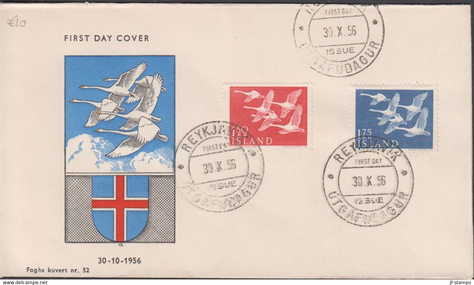 1956. ISLAND. NORDEN. FDC REYKJAVIK 30. X. 56.  (Michel 312-313) - JF433984 - Storia Postale