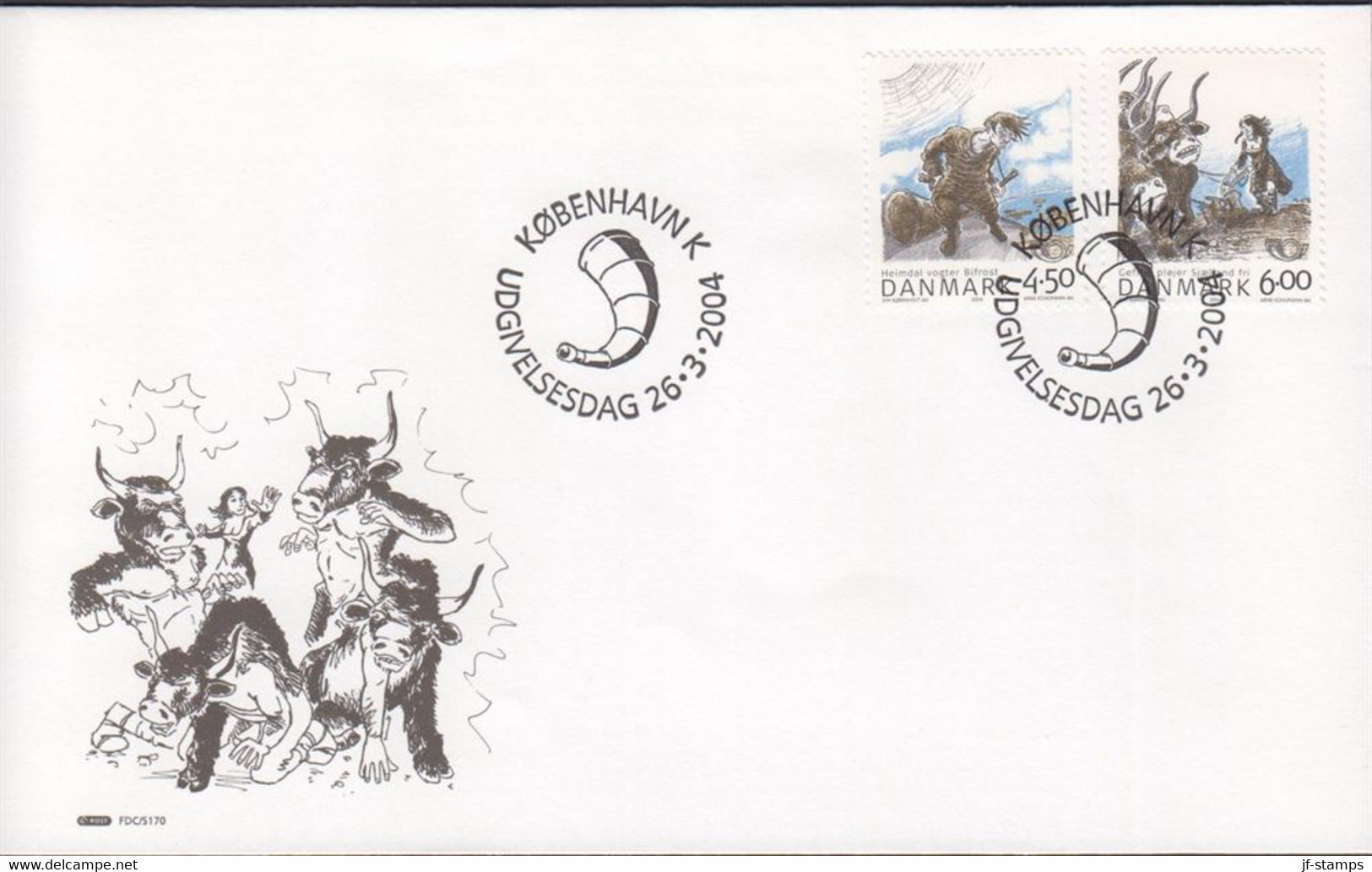 2004. DANMARK. NORDEN Complete Set On FDC 26.3.2004.  (Michel 1366-1367) - JF434046 - Lettres & Documents