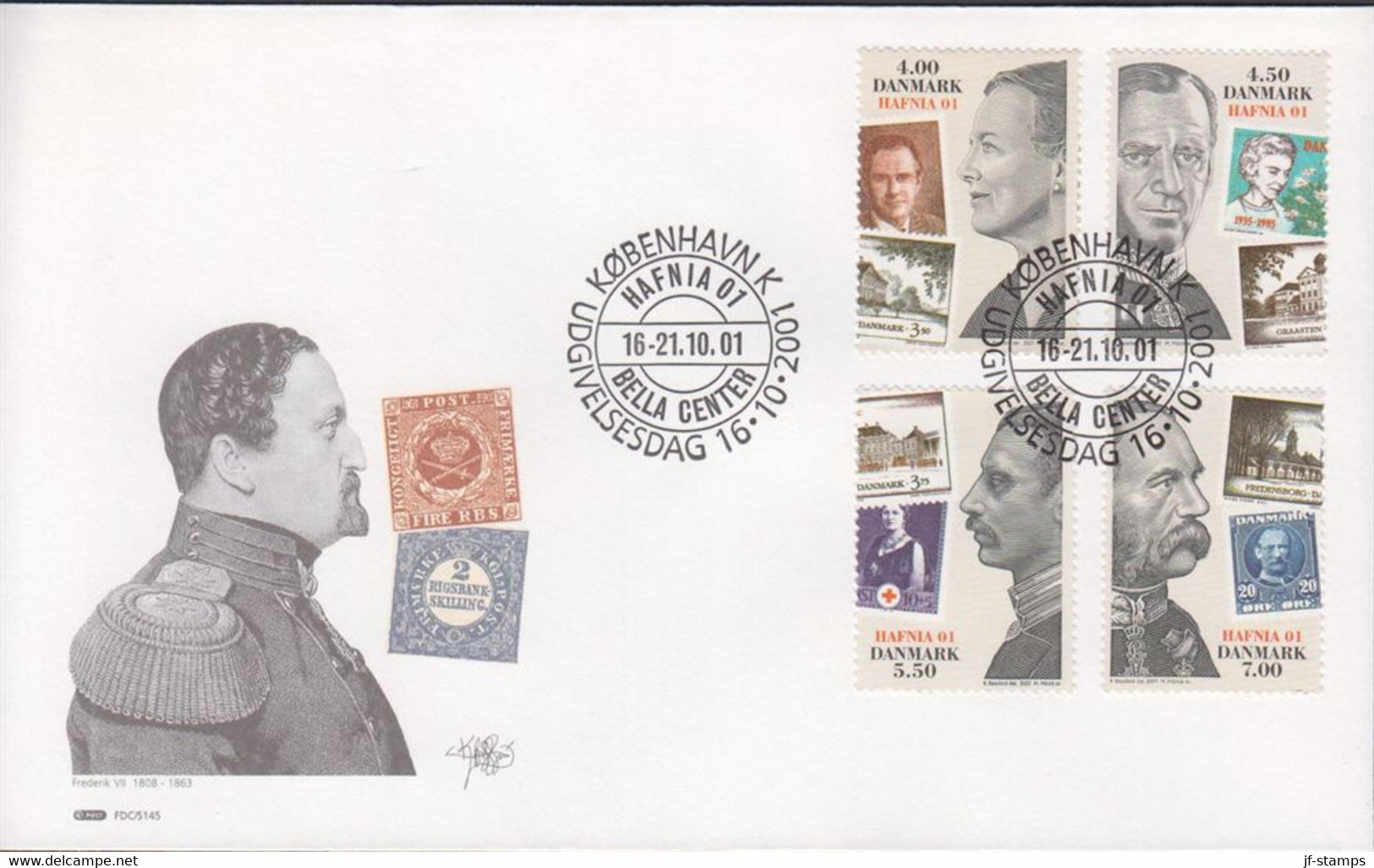 2001. DANMARK. HAFNIA 01 Complete Set On FDC 16.10.2001.  (Michel 1287-1290) - JF434072 - Brieven En Documenten