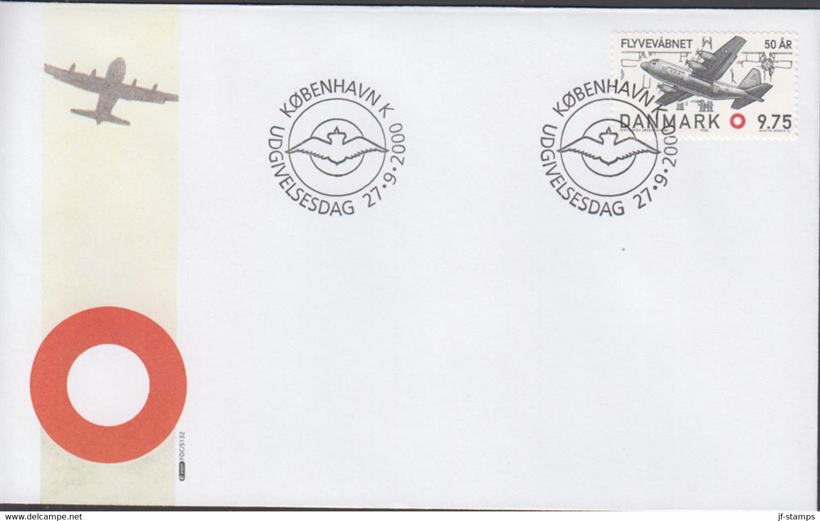 2000. DANMARK. FLYVEVÅBNET On FDC 27.9.2000.  (Michel 1259) - JF434084 - Lettres & Documents