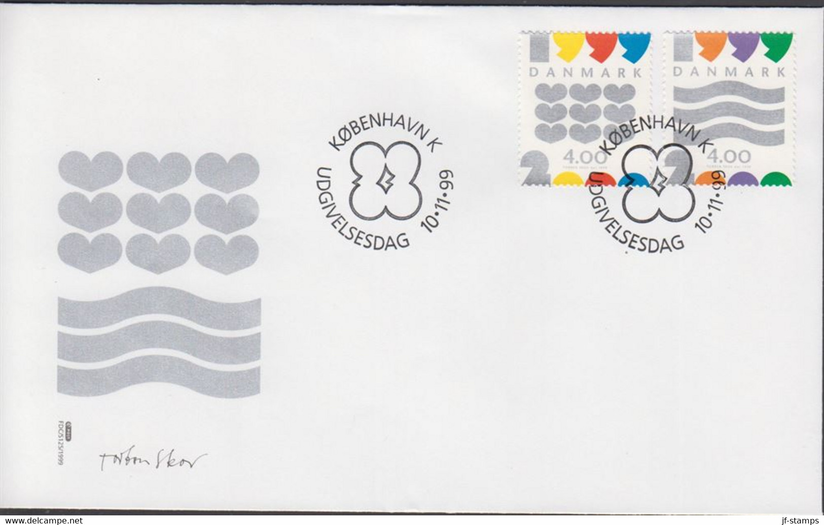 1999. DANMARK. Year 2000 Complete Set On FDC 10.11.99.  (Michel 1231-1232) - JF434092 - Lettres & Documents