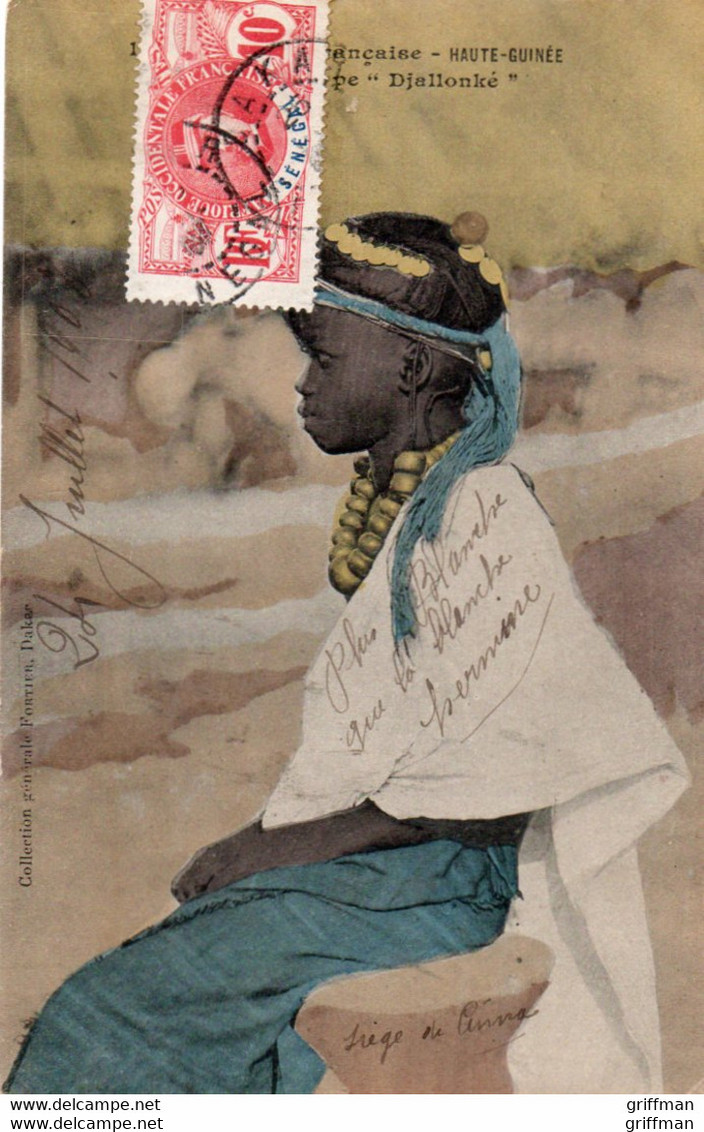 GUINEE FRANCAISE HAUTE GUINEE TYPE DJALLONKE 1908 TBE - Guinée Française