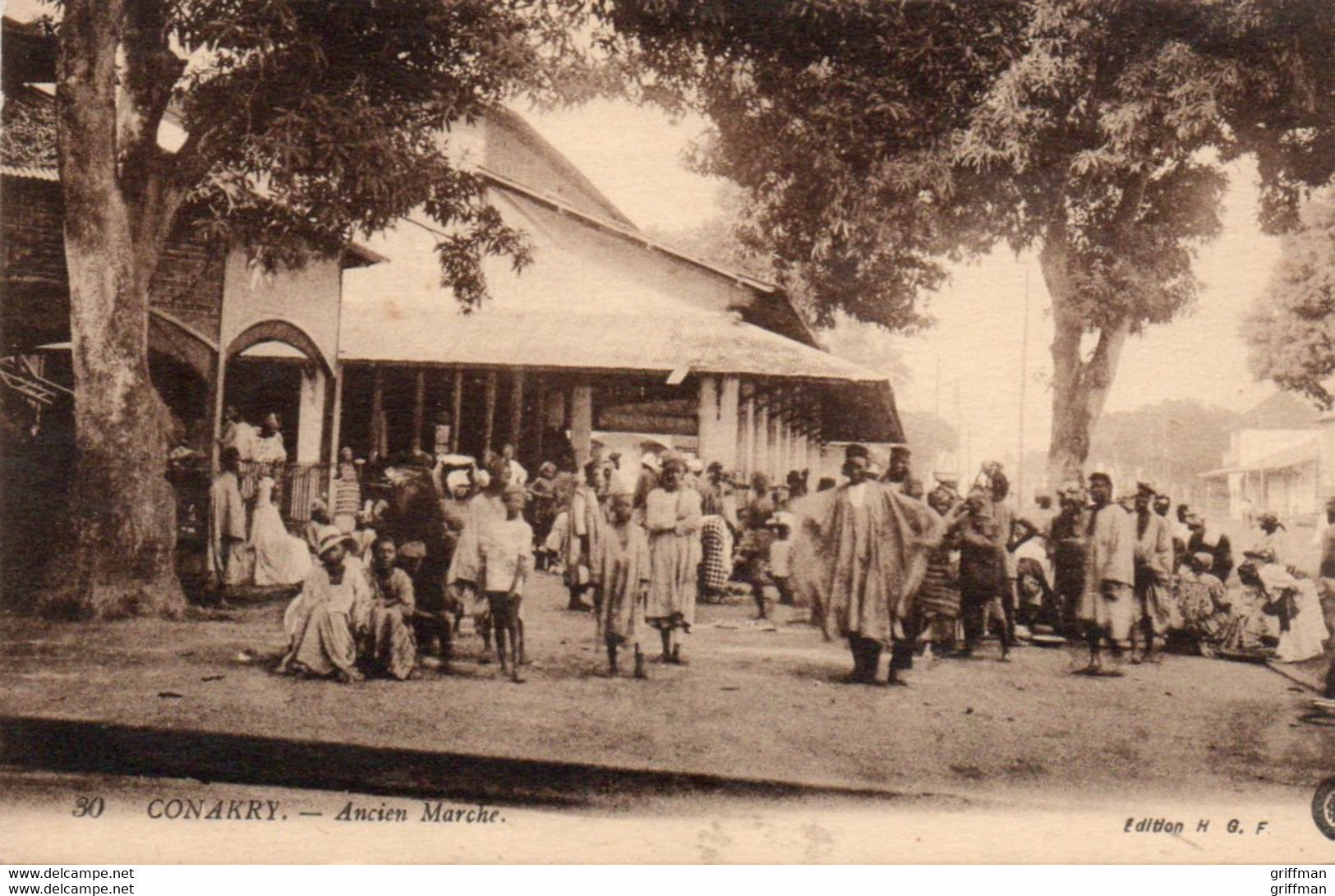 GUINEE FRANCAISE CONAKRY ANCIEN MARCHE TBE - Guinée Française