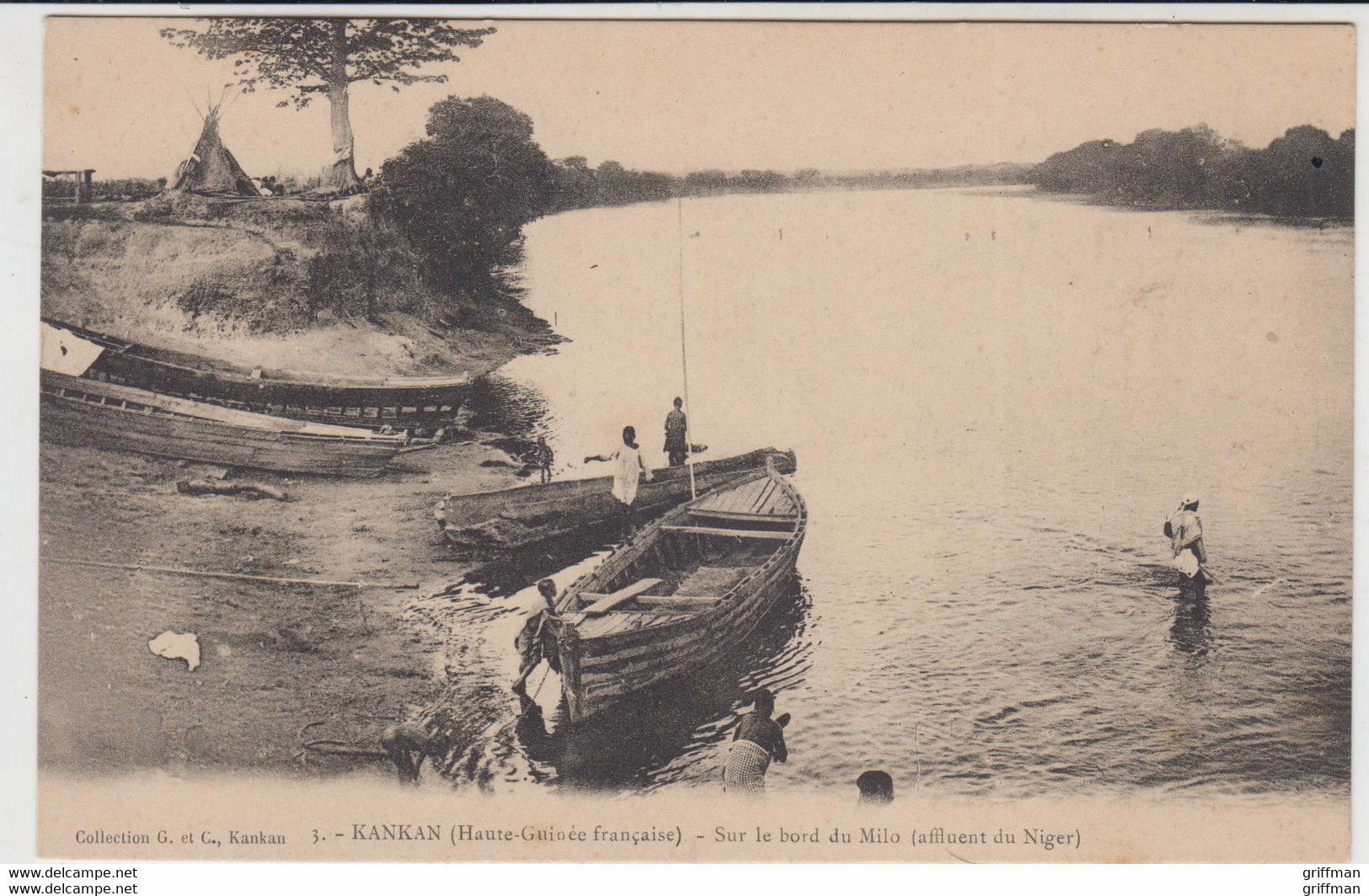 KANKAN HAUTE GUINEE FRANCAISE SUR LE BORD DU MULO AFFLUENT DU NIGER TBE - Guinée Française