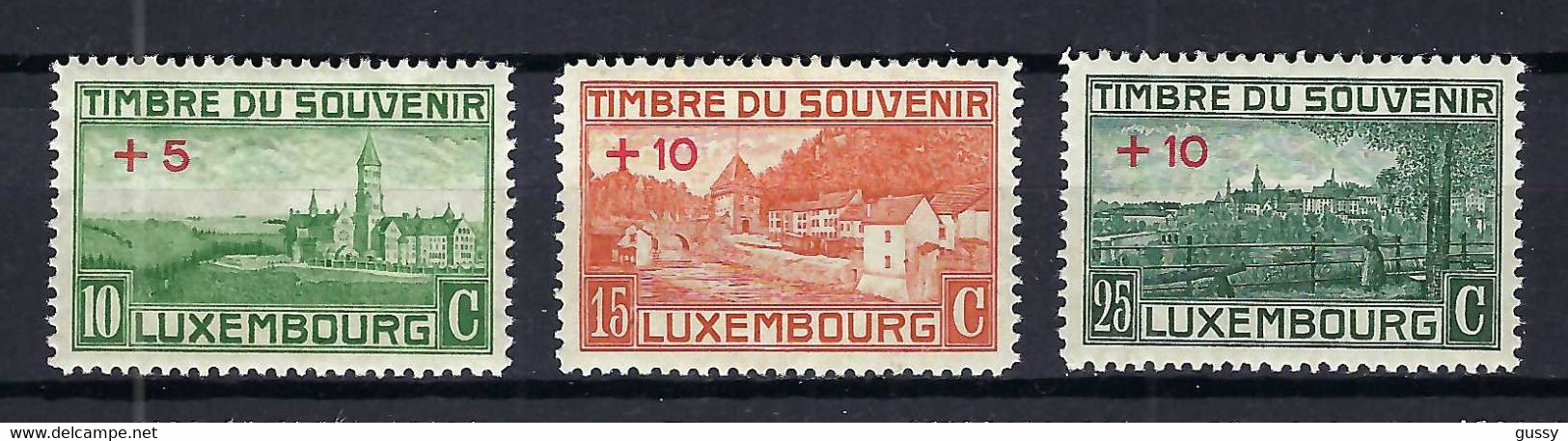 LUXEMBOURG 1921-22: Lot De Neufs* - 1921-27 Charlotte Frontansicht