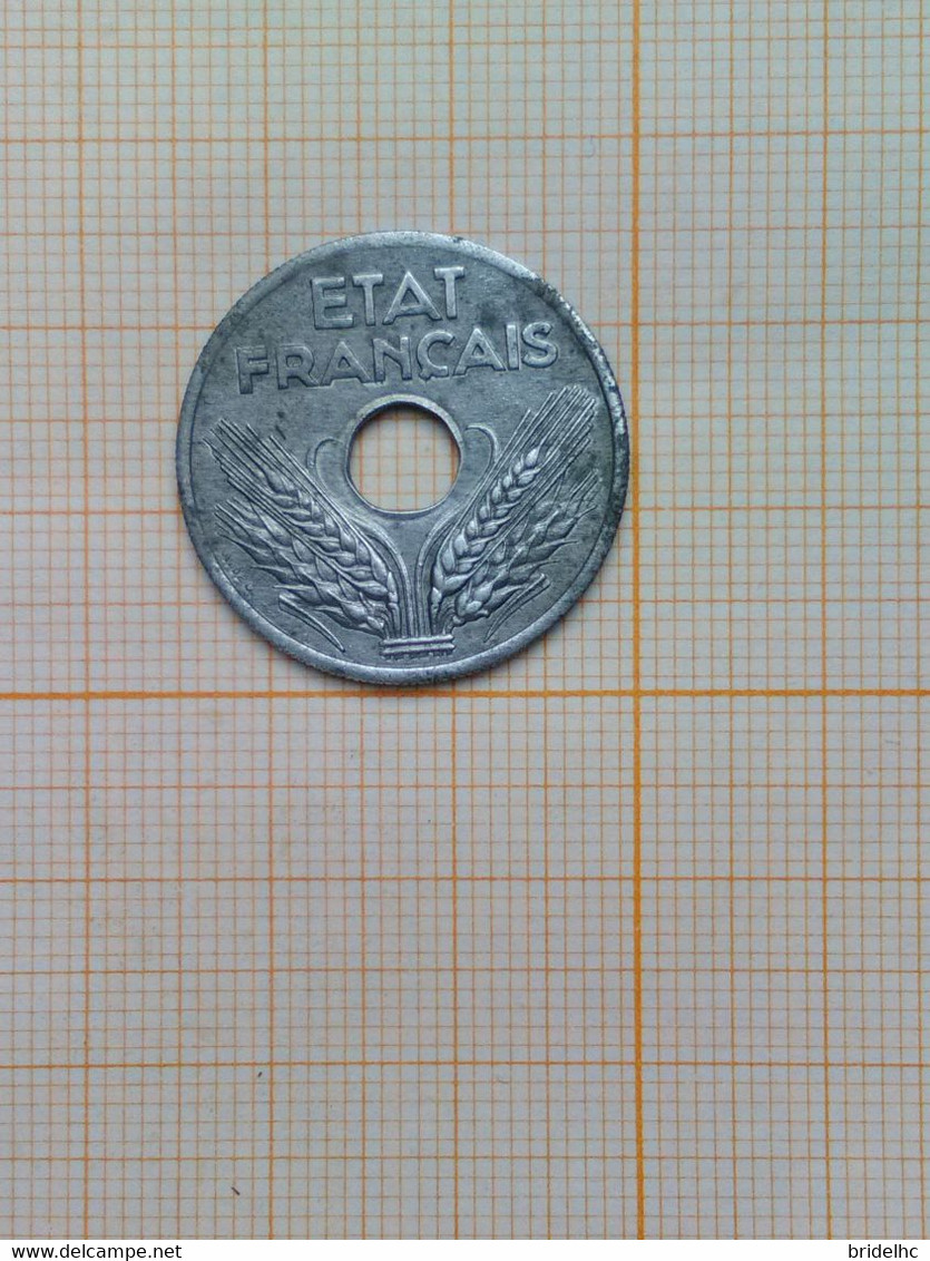 20 Centimes Etat Français 1941 - 20 Centimes