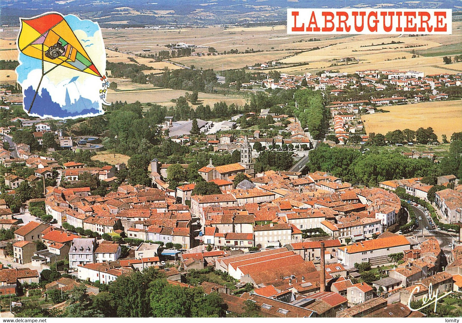 81 Labruguiere CPM Cité De Le Première Photo Aérienne Par Cerf Volant En 1888 - Labruguière