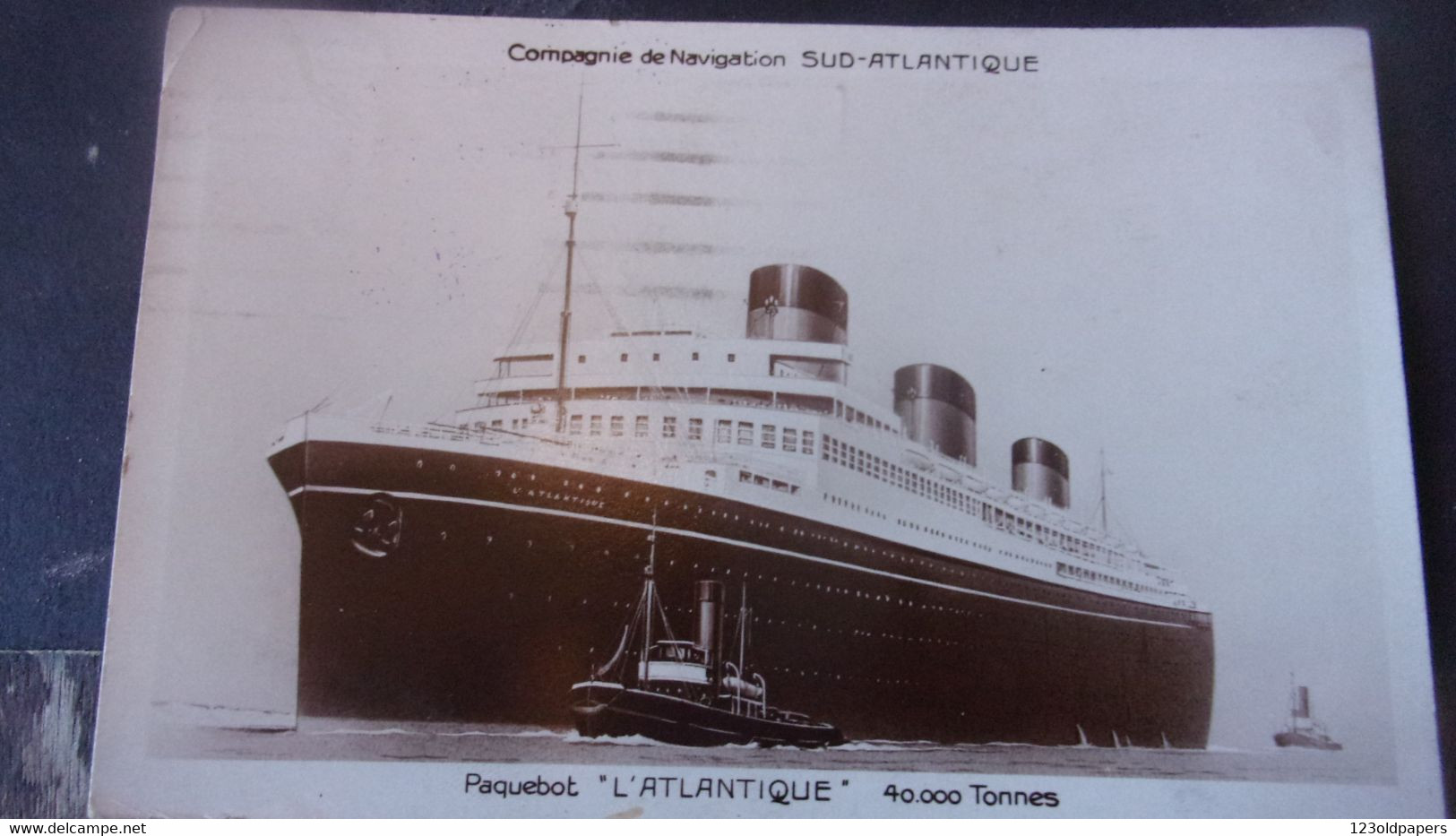 ♥️ / BATEAUX // PAQUEBOT  L ATLANTIQUE CACHET 1931  LE HAVRE EXPO - Passagiersschepen