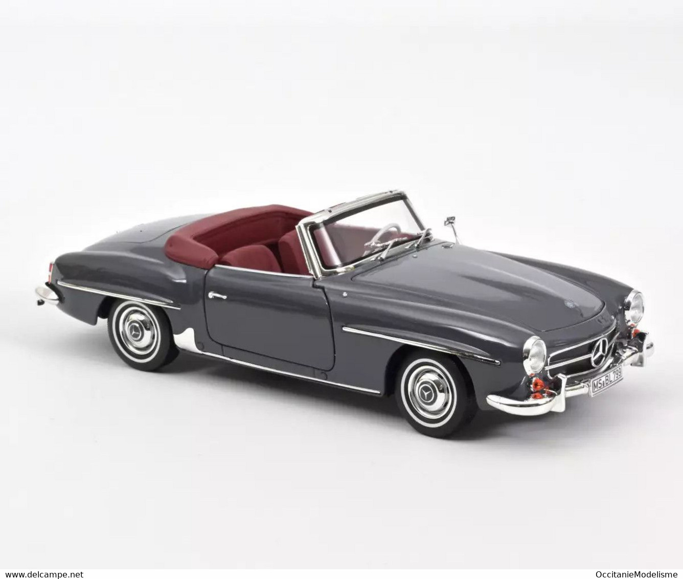 Norev - MERCEDES-BENZ 190 SL 1957 Gris Réf. 183402 Neuf NBO 1/18 - Norev