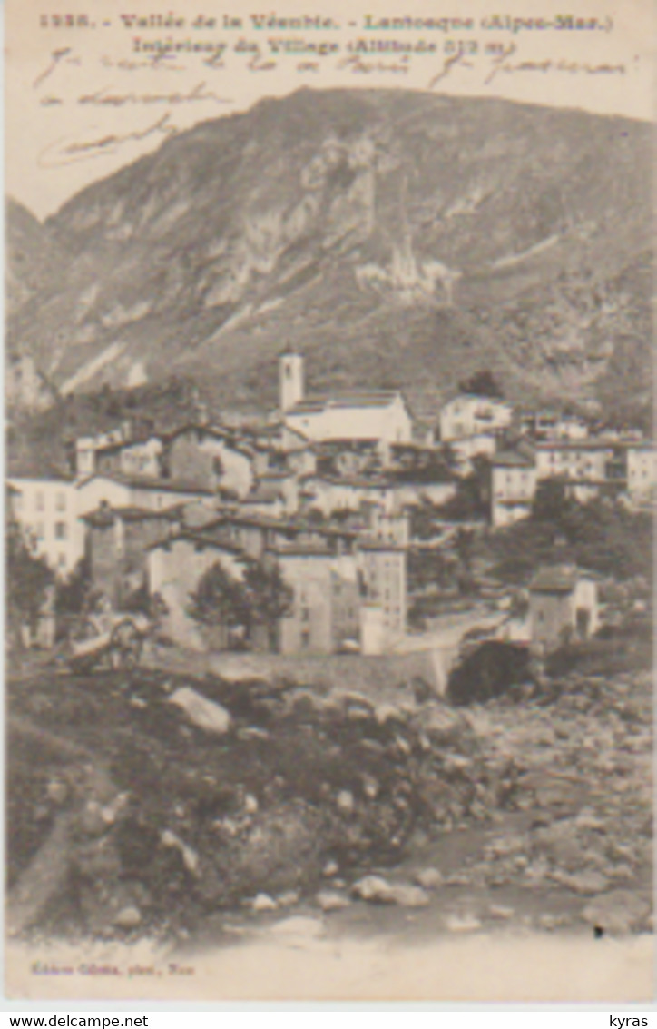 (06) Vallée De La Vésubie. LANTOSQUE. Intérieur Du Village - Lantosque