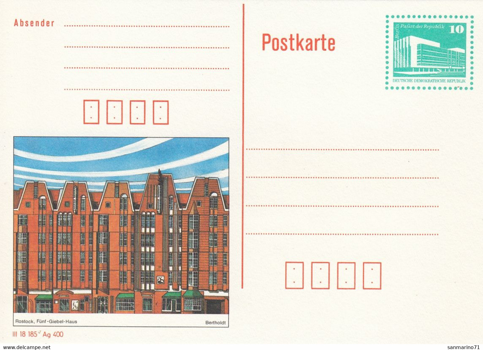 GERMANY DDR Postal Stationery 18 - Cartes Postales - Neuves