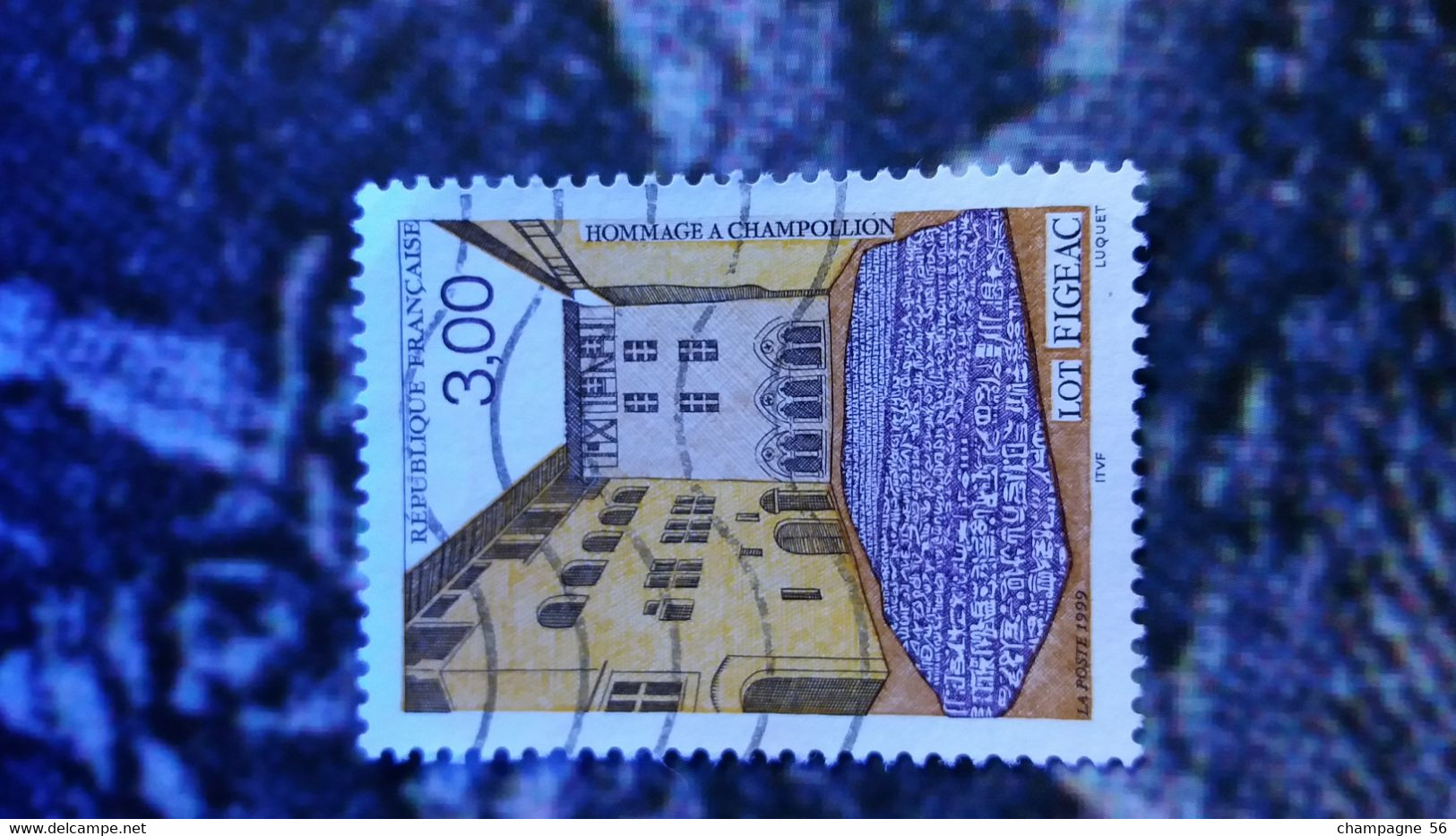 1999  N° 3256  OBLITERE  COULEUR DEPLACER ET LETTRE SCANNE N° 3 PAS A VENDRE - Usados