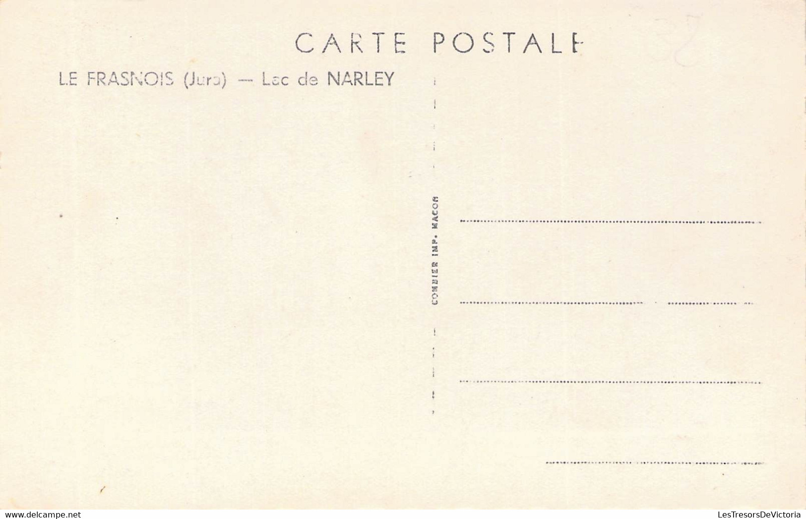 CPA France - 38 - LE FRASNOIS - Lac De NARLEY - Combier Impr - Vaches - CIM - Autres & Non Classés