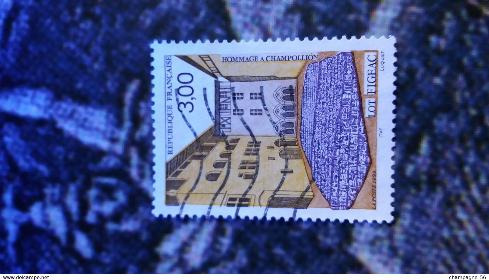 1999  N° 3256  OBLITERE  BATIMENT  COULEUR DEPLACER ET LETTRE SCANNE N° 3 PAS A VENDRE - Used Stamps