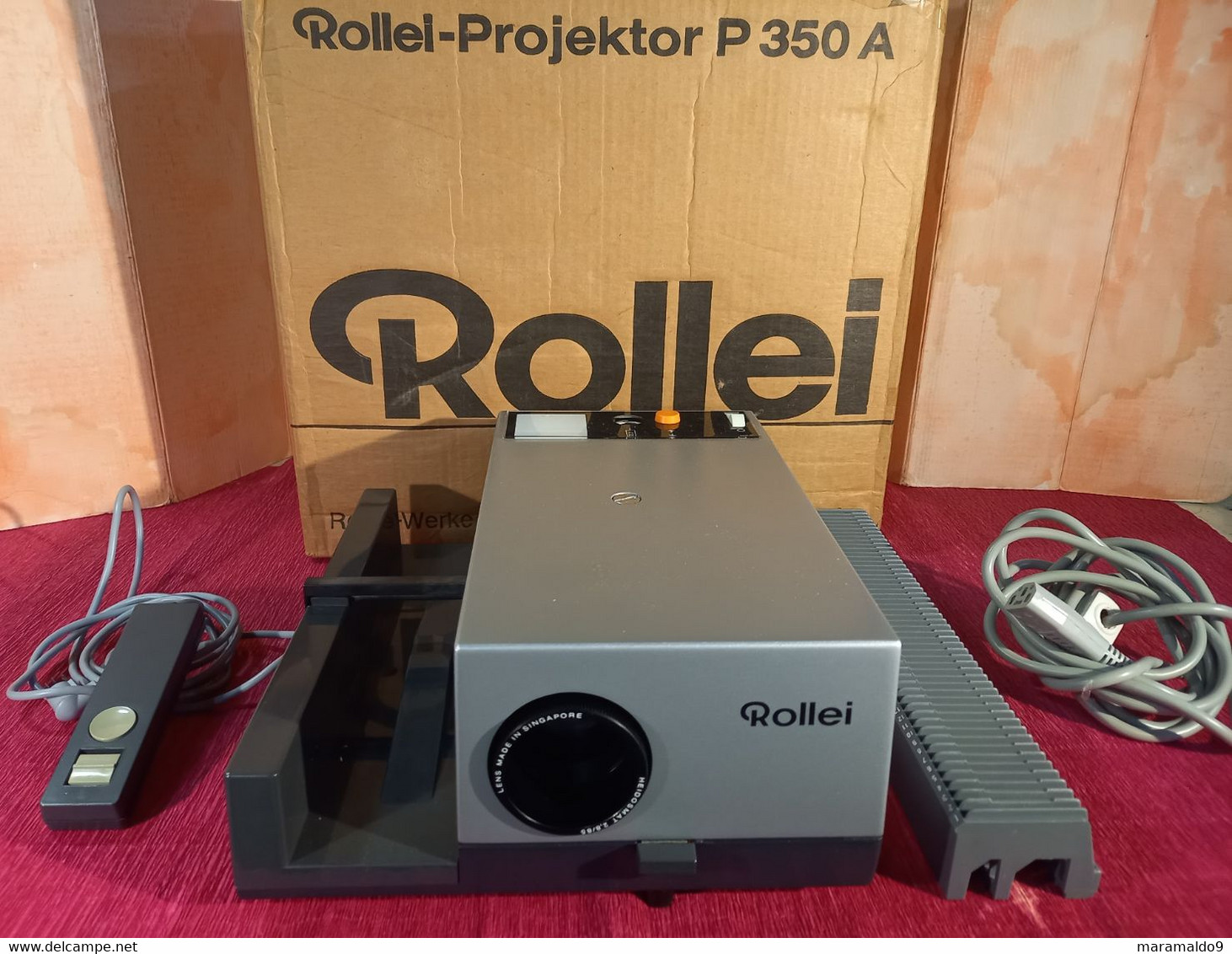 Proiettore Diapositive ROLLEI P350A Autofocus Funzionante (con Scatola) - Proyectores De Cine