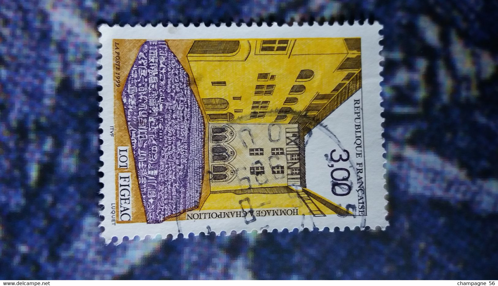 1999  N° 3256  OBLITERE  8.8.1999 COULEUR DEPLACER ET LETTRE SCANNE N° 3 PAS A VENDRE - Usados