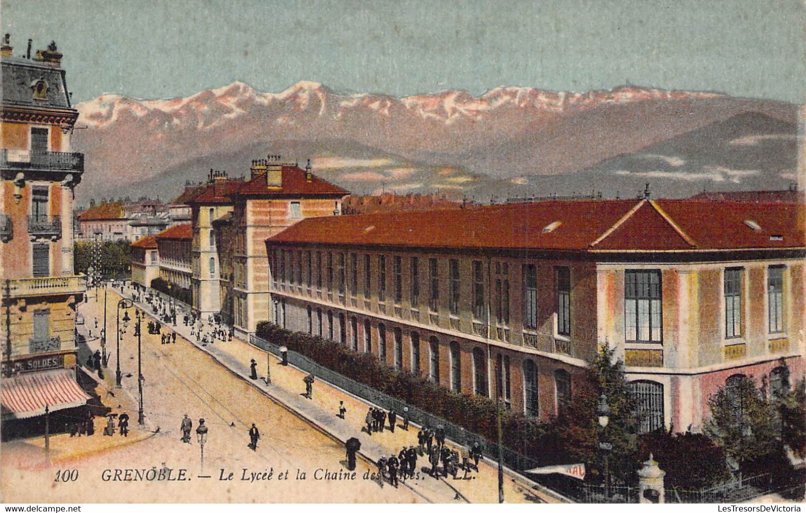 CPA France - 38 - GRENOBLE - Le Lycée Et La Chaîne Des Alpes - LL - Grenoble