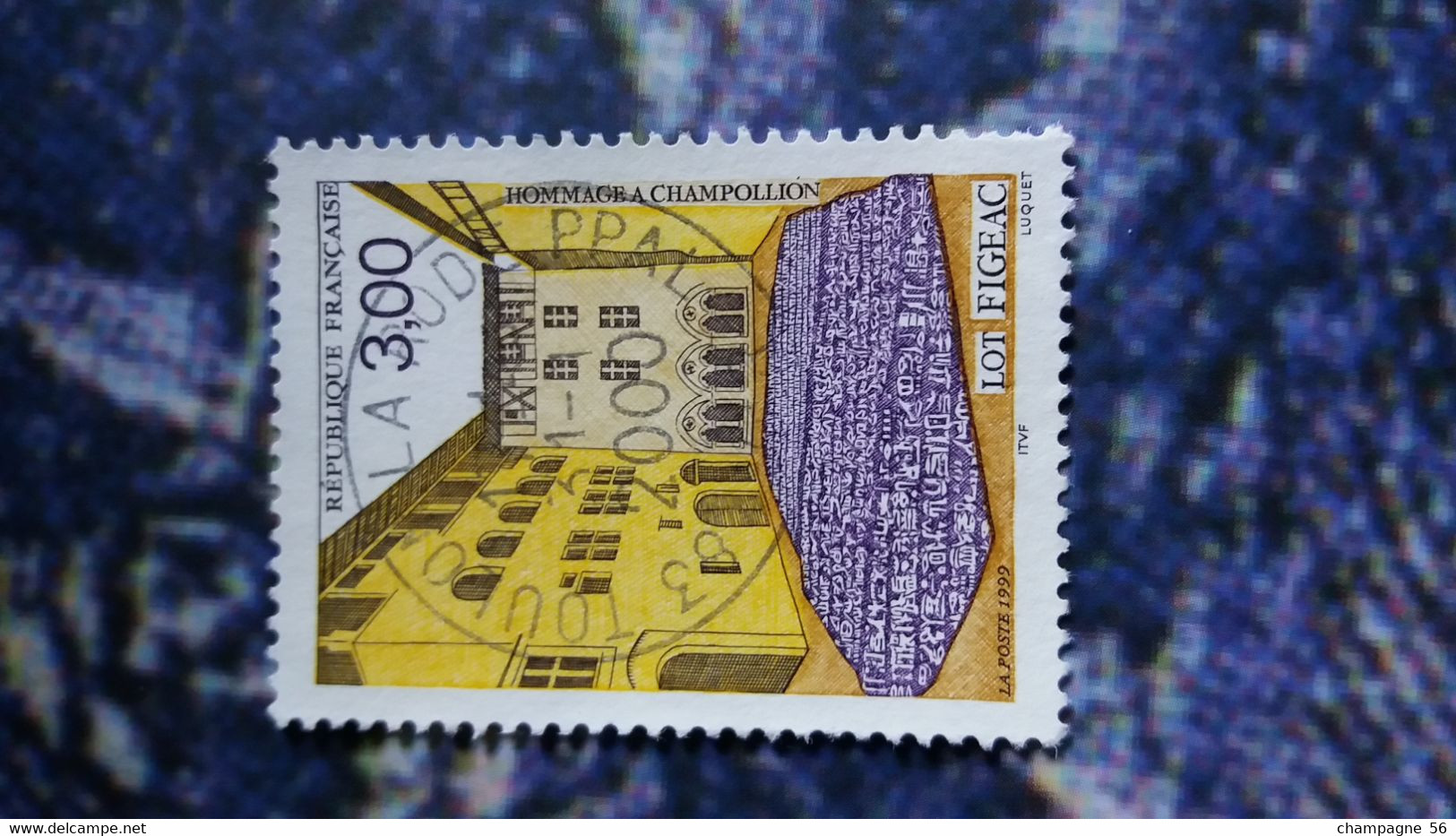 1999  N° 3256  OBLITERE  31.1.2000 COULEUR DEPLACER ET LETTRE SCANNE N° 3 PAS A VENDRE - Used Stamps