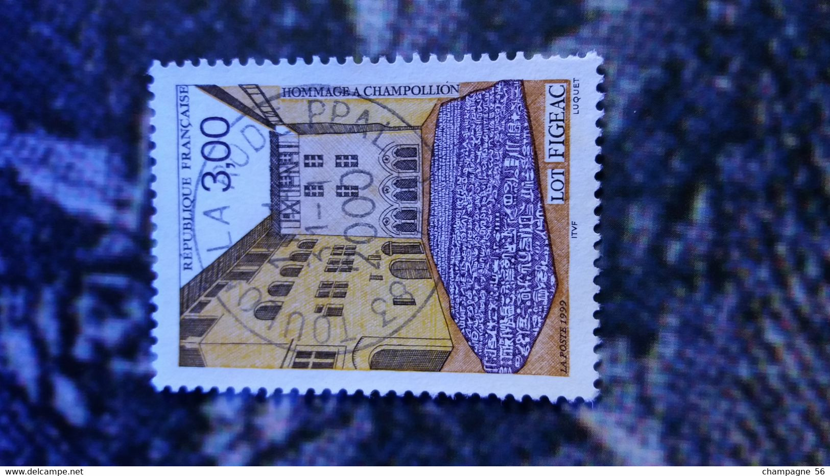 1999  N° 3256  OBLITERE  31.1.2000 COULEUR DEPLACER ET LETTRE SCANNE N° 3 PAS A VENDRE - Used Stamps